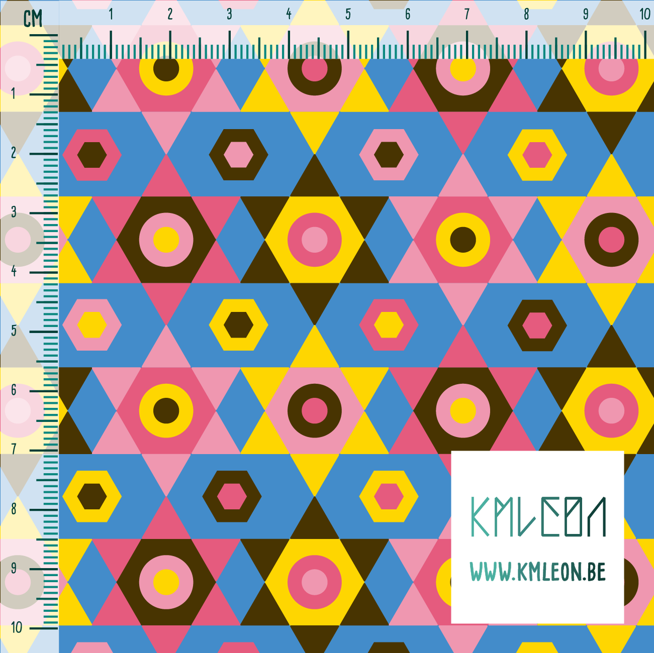 Roze, bruine en gele sterren stof