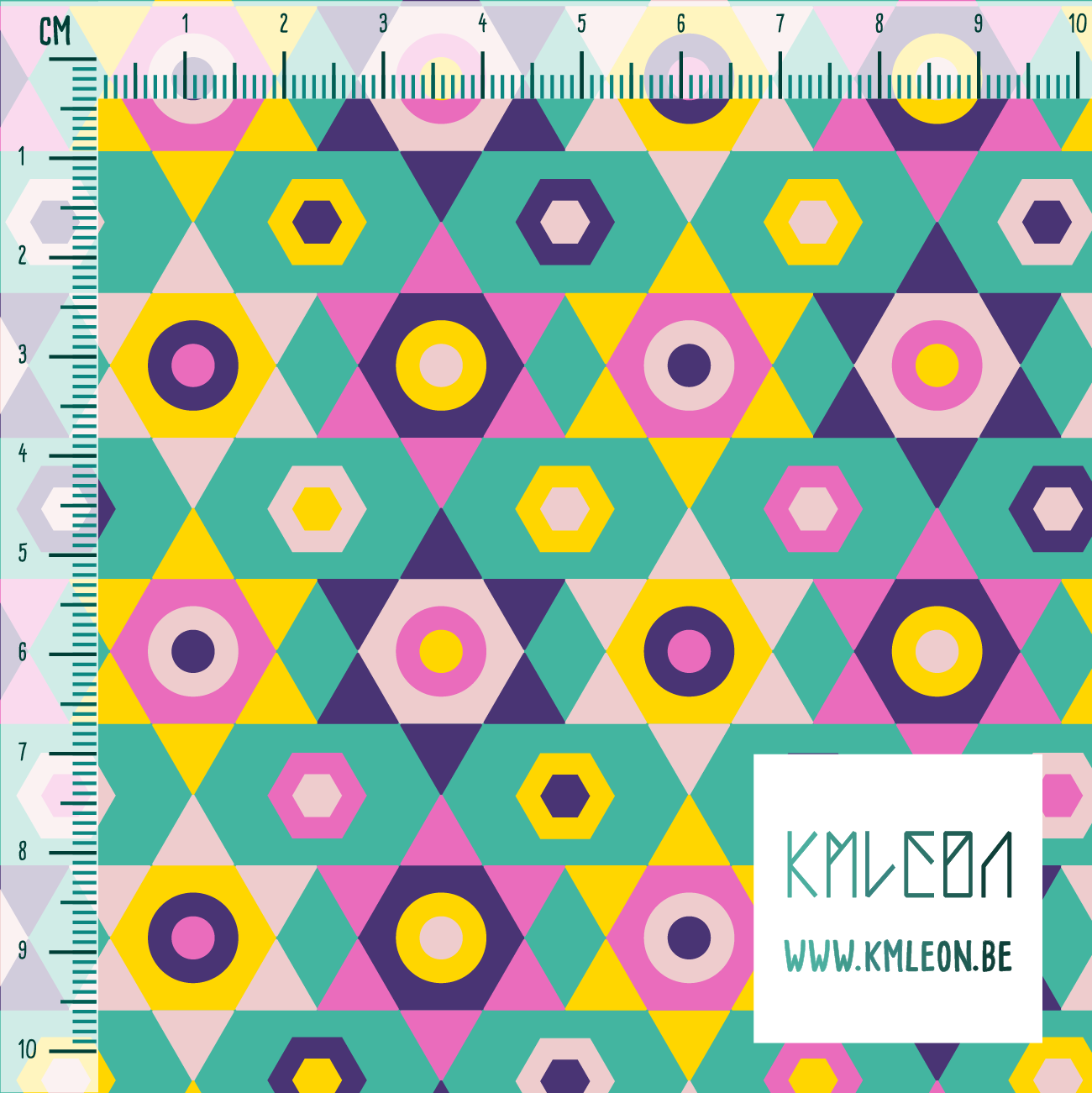 Roze, gele en paarse sterren stof