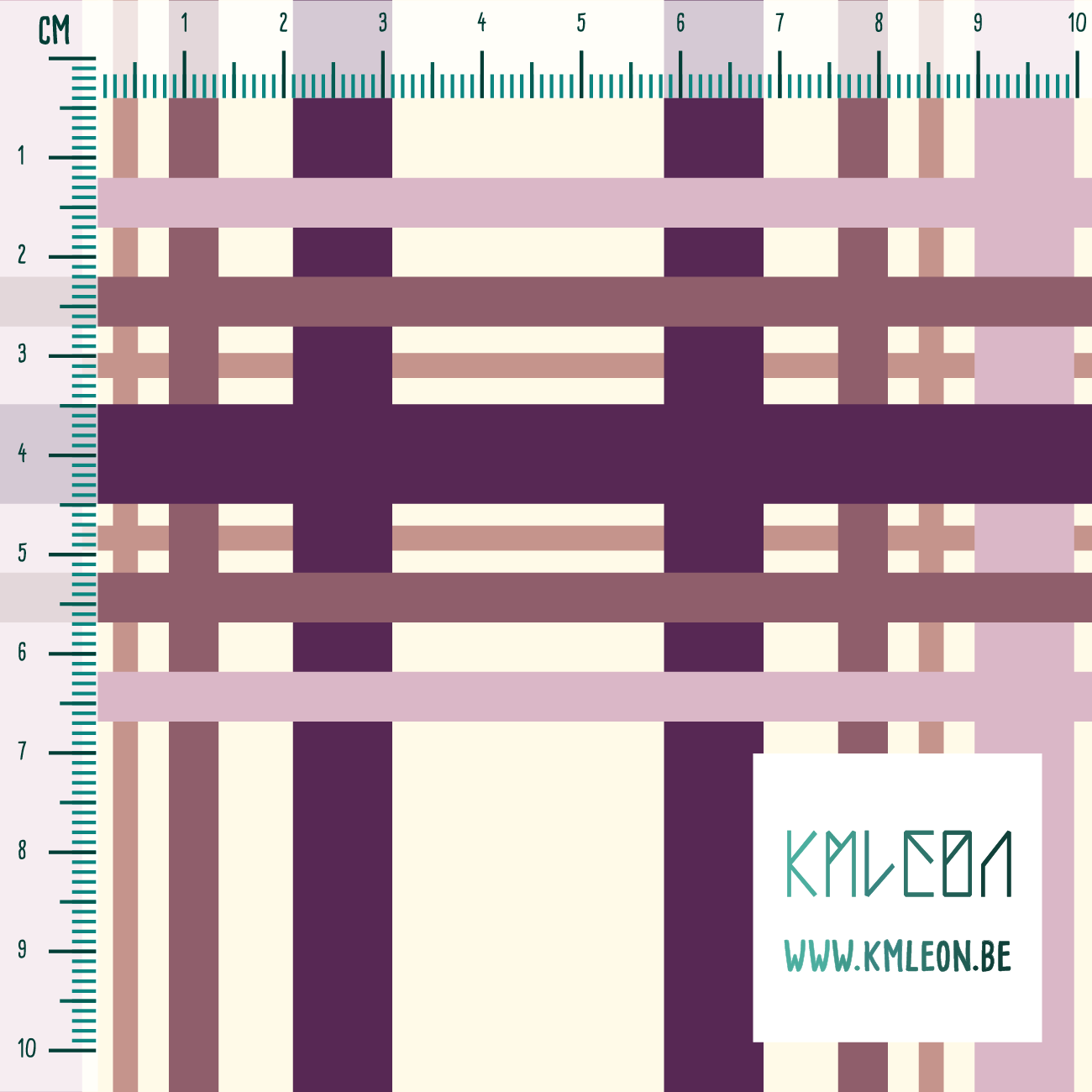 Paarse en roze ruiten stof