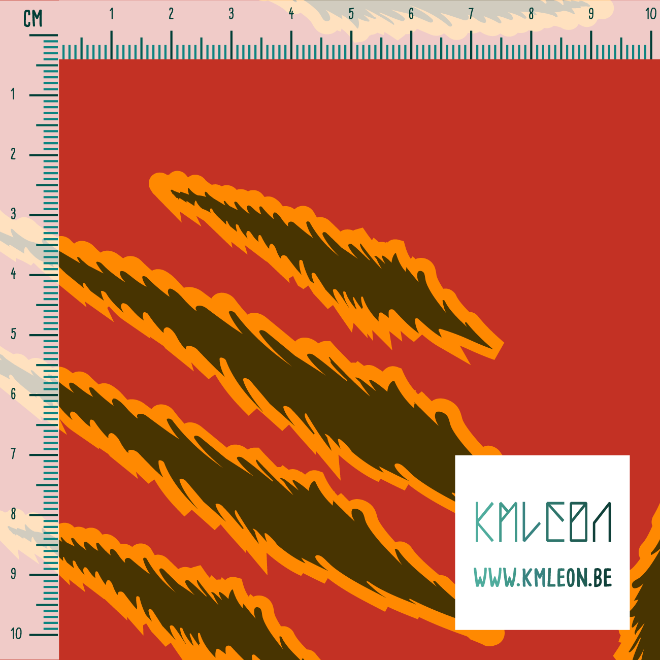 Pootkrabben stof (Grote schaal)