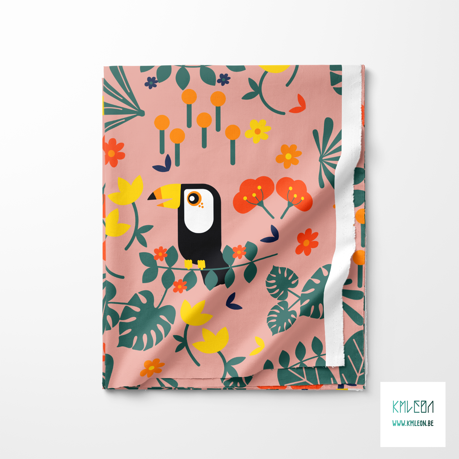 Toekans in de jungle stof