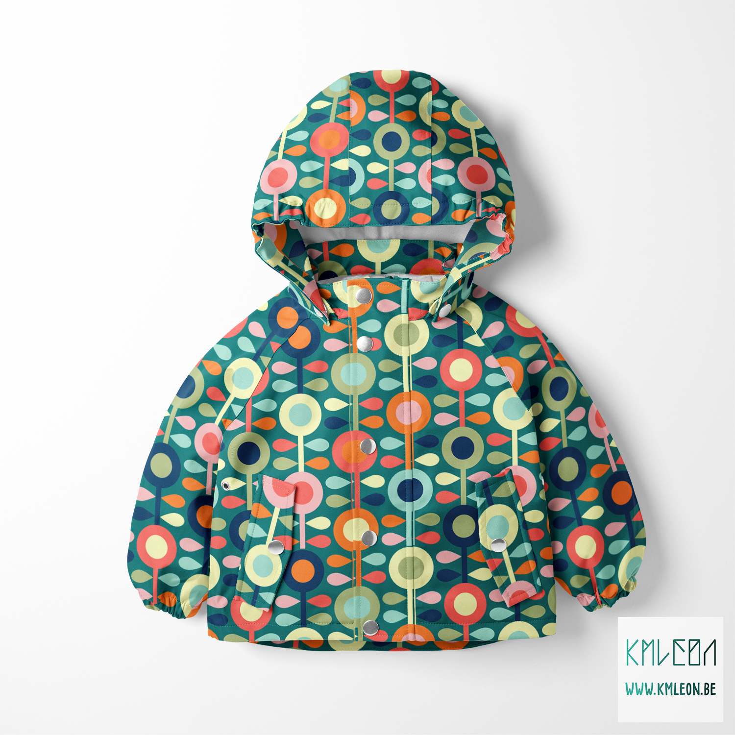 Zachte meerkleurige bloemen stof