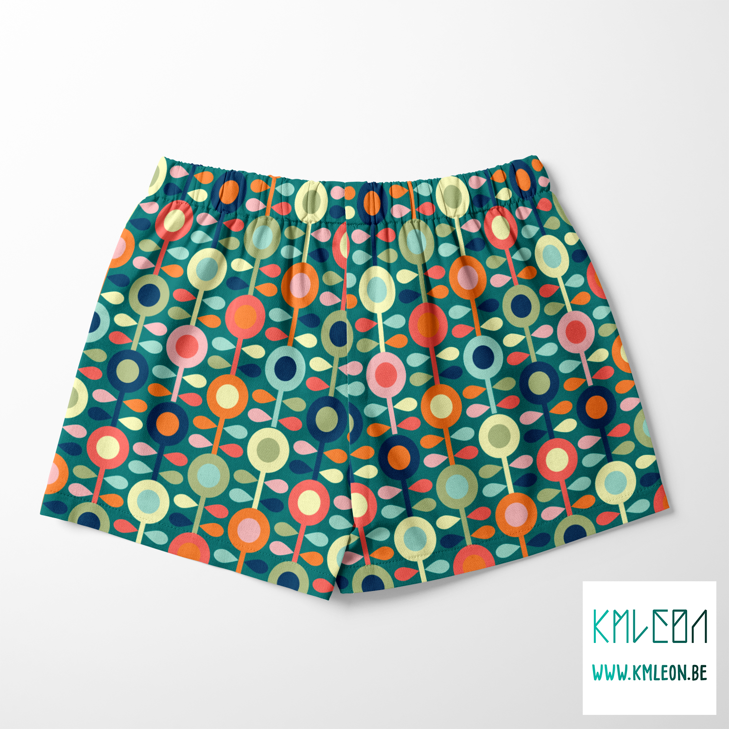 Zachte meerkleurige bloemen stof