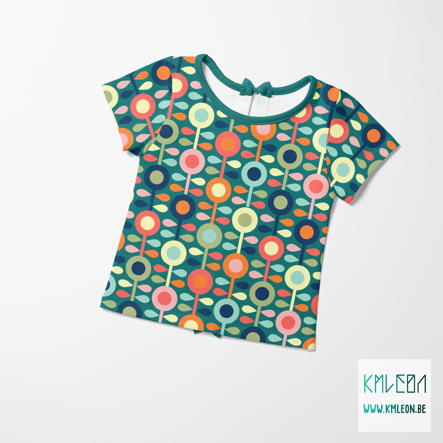 Zachte meerkleurige bloemen stof