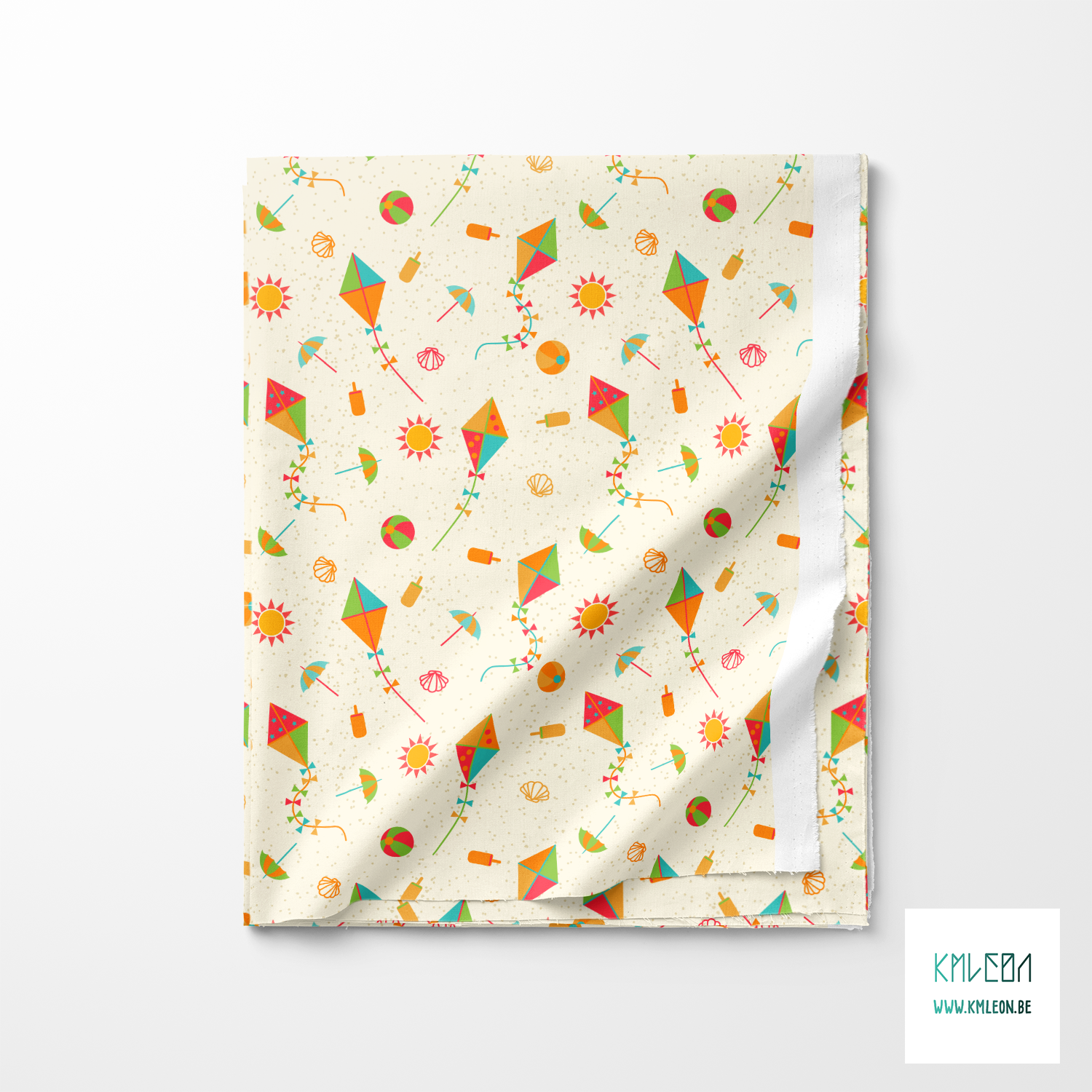 Vliegers op het strand stof