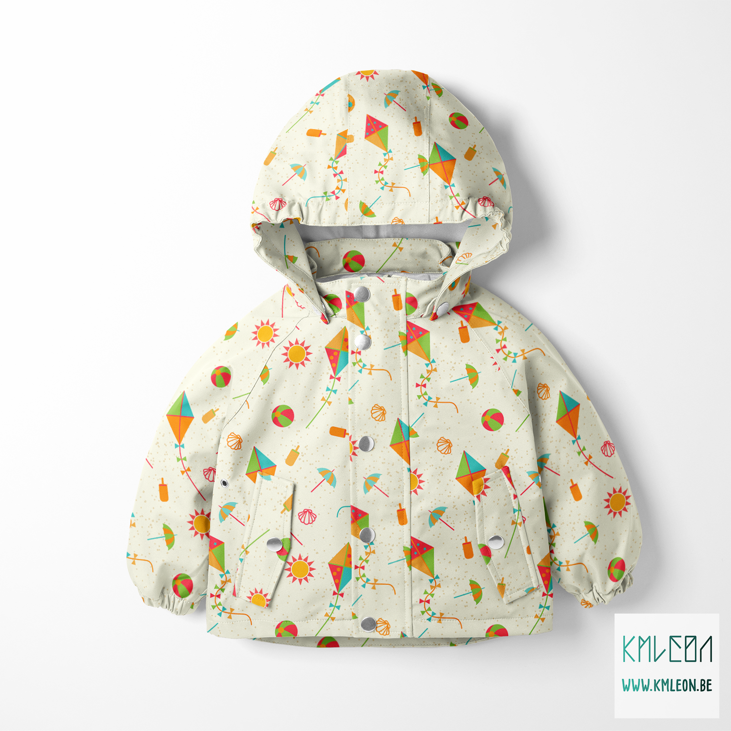 Vliegers op het strand stof