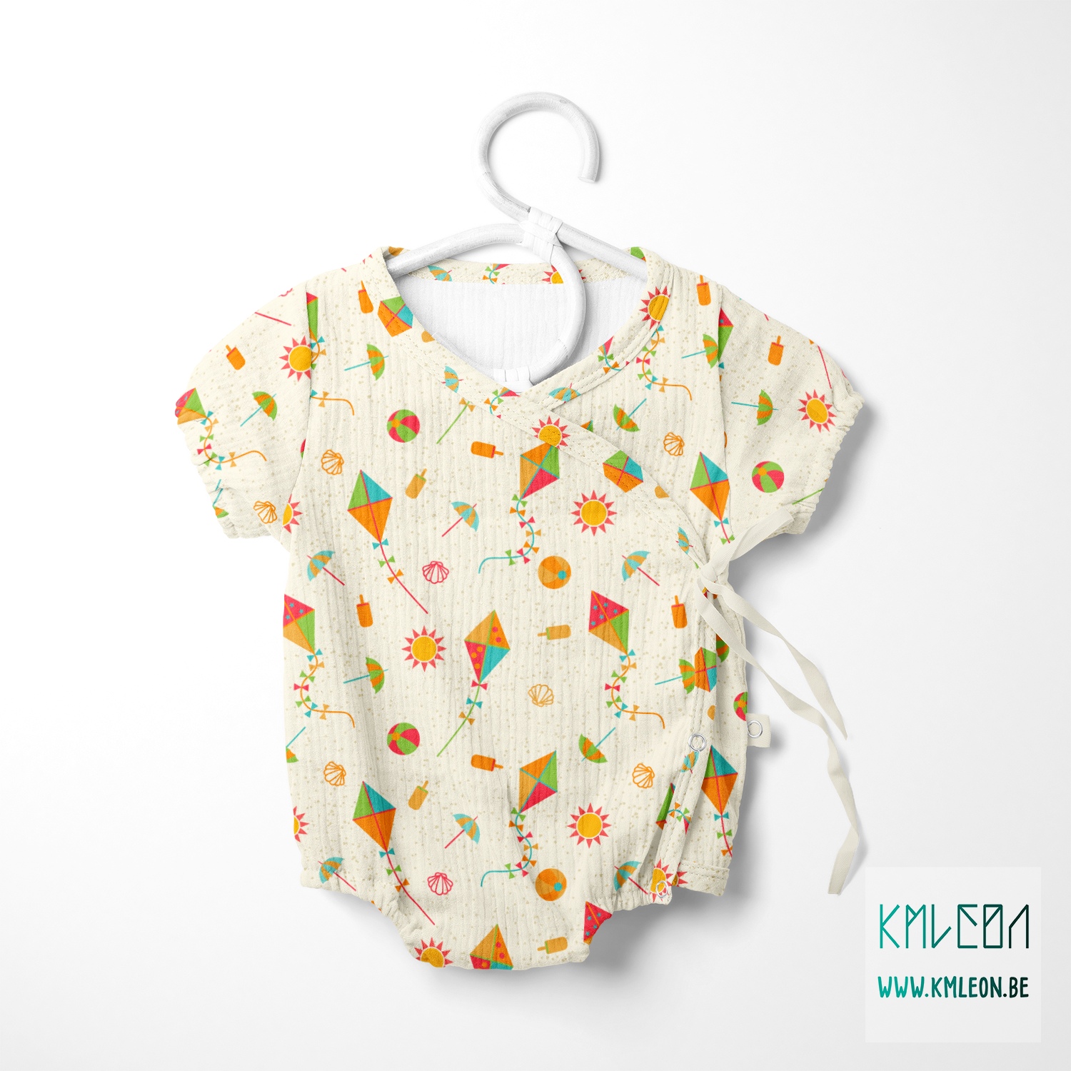 Vliegers op het strand stof