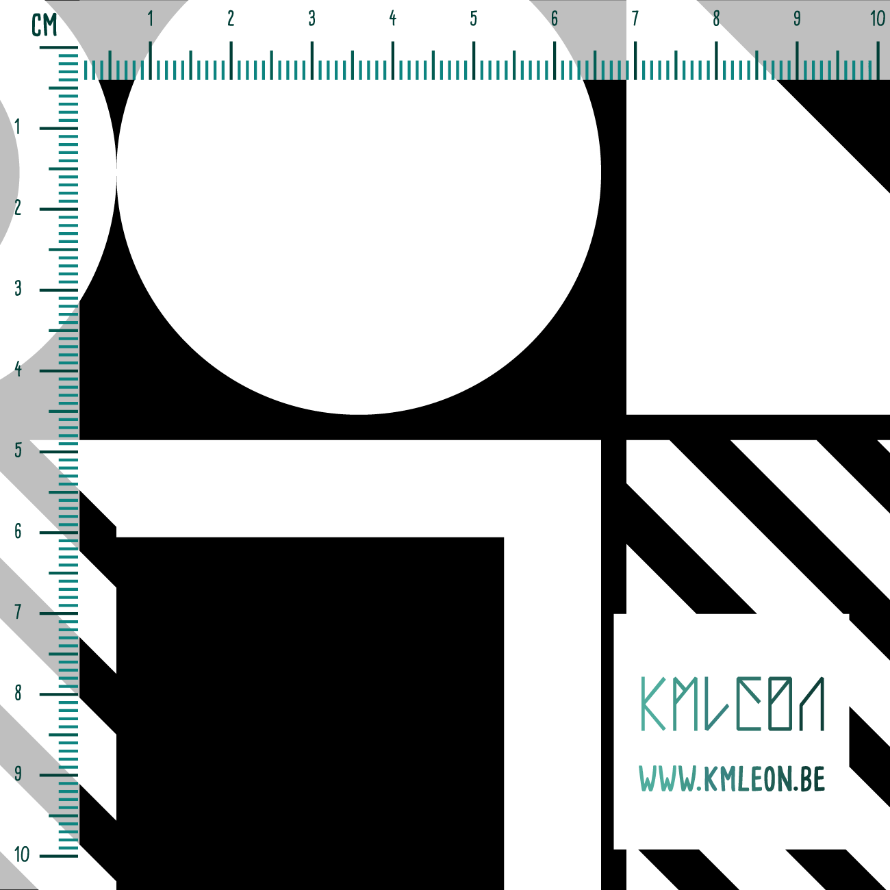 Zwart en witte geometrische vormen stof