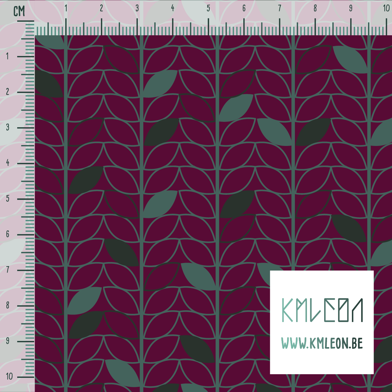 Groene blaadjes stof