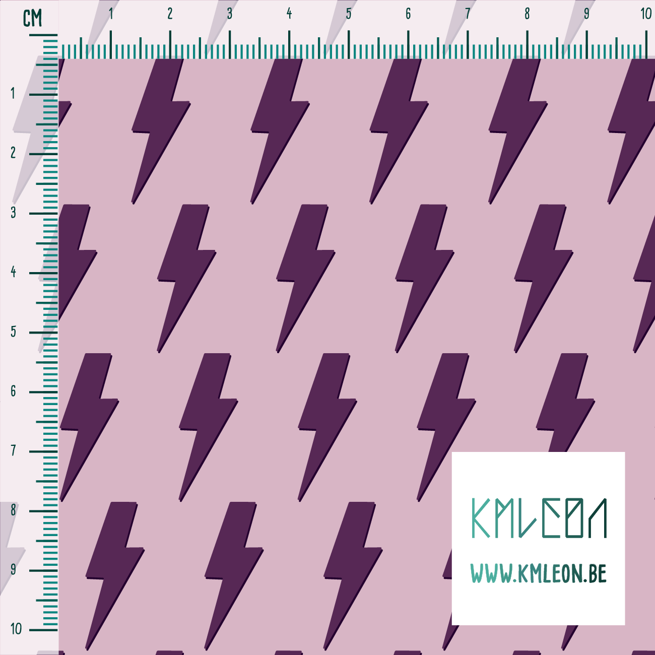 Paarse bliksems stof