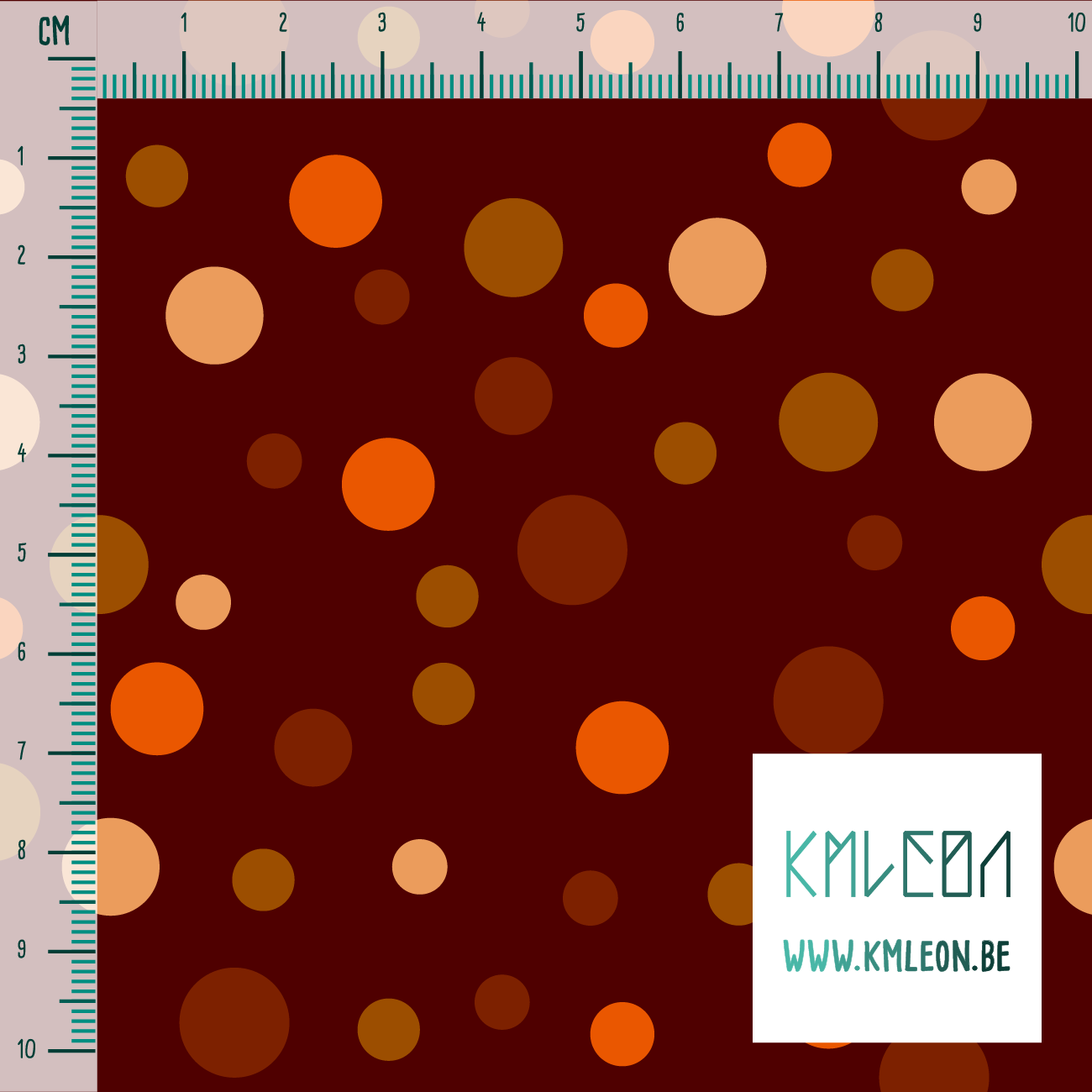 Willekeurige bruine, beige en oranje stippen stof