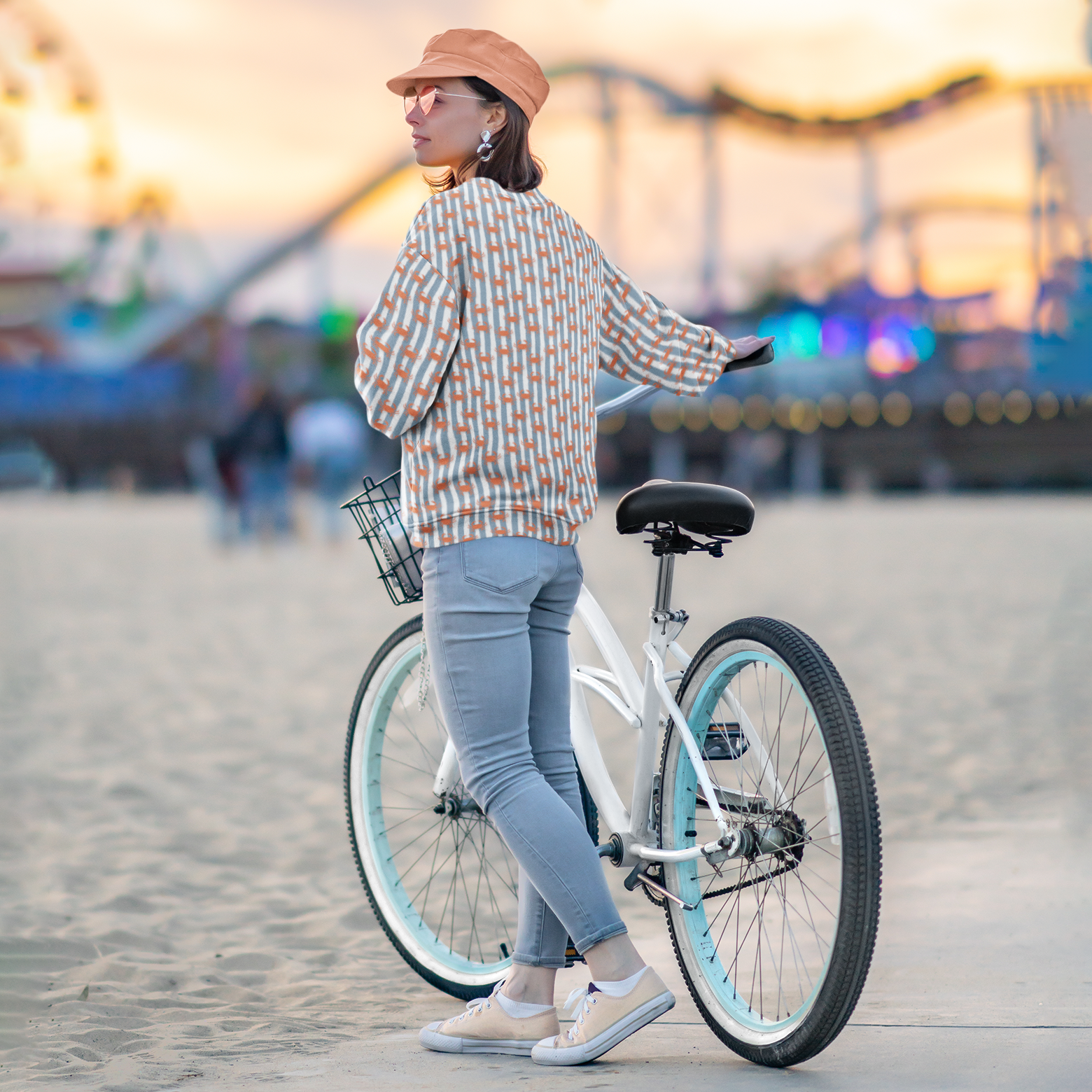 Krabben en strepen stof