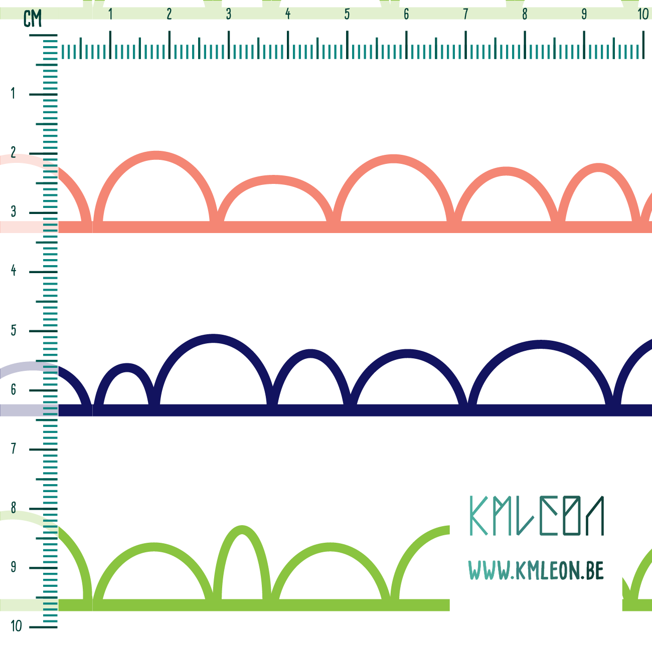 Blauwe, roze en groene onregelmatige bogen stof