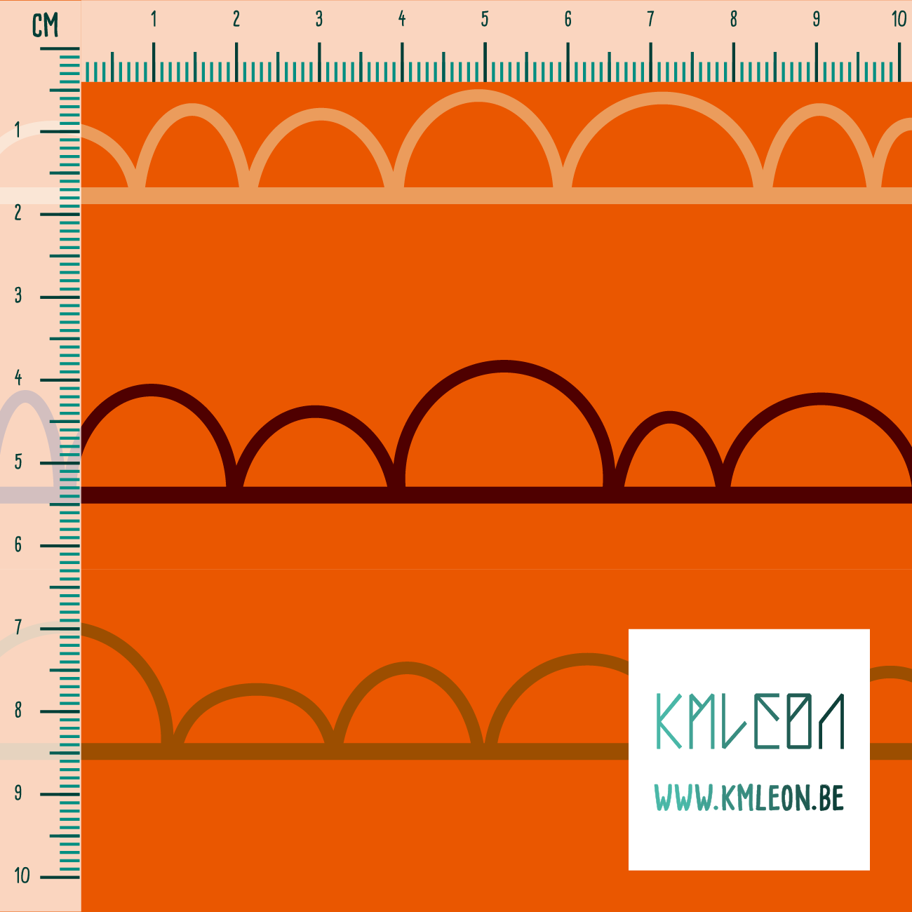 Beige en bruine onregelmatige bogen stof