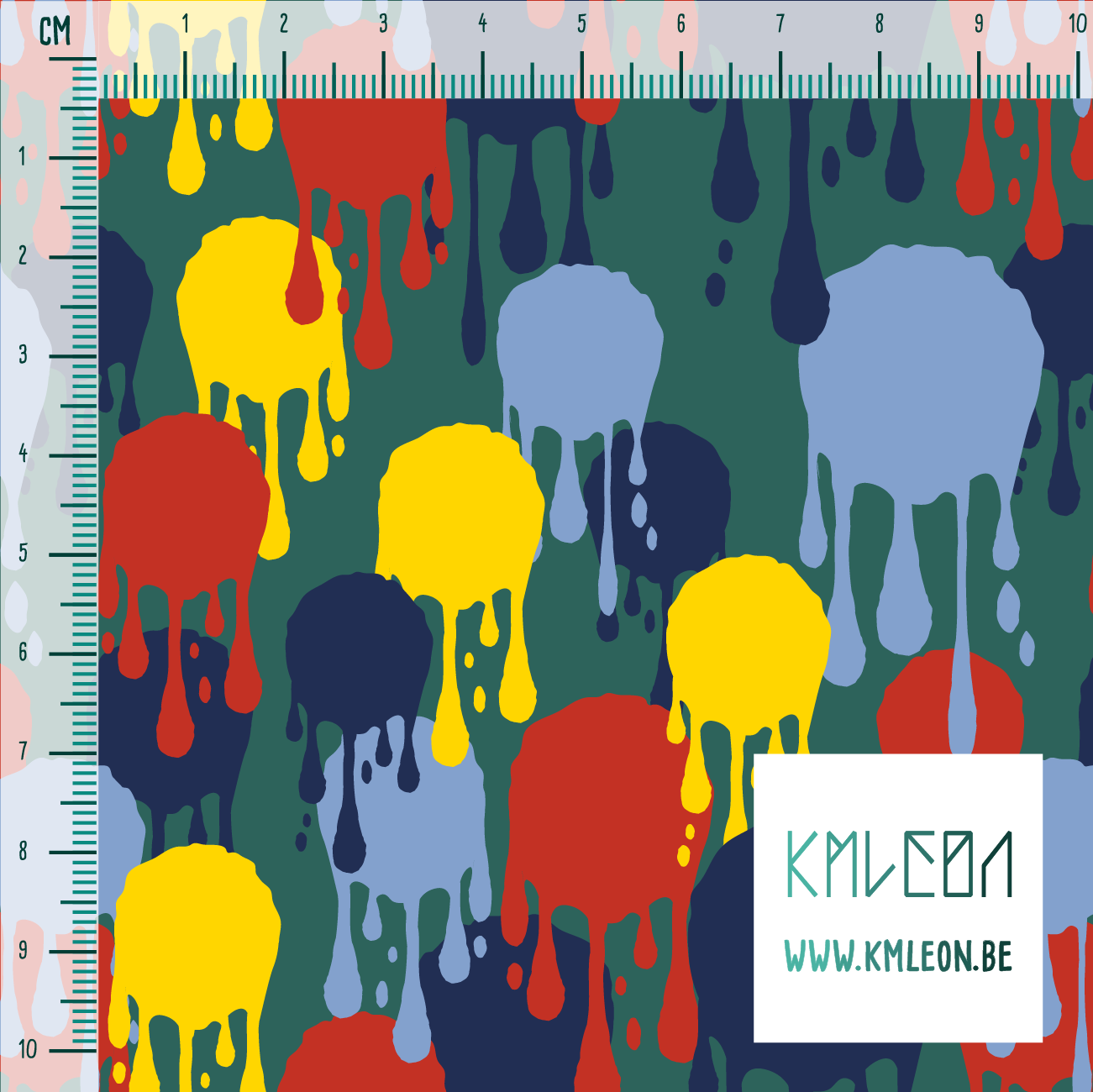 Gele, rode en blauwe graffiti stof