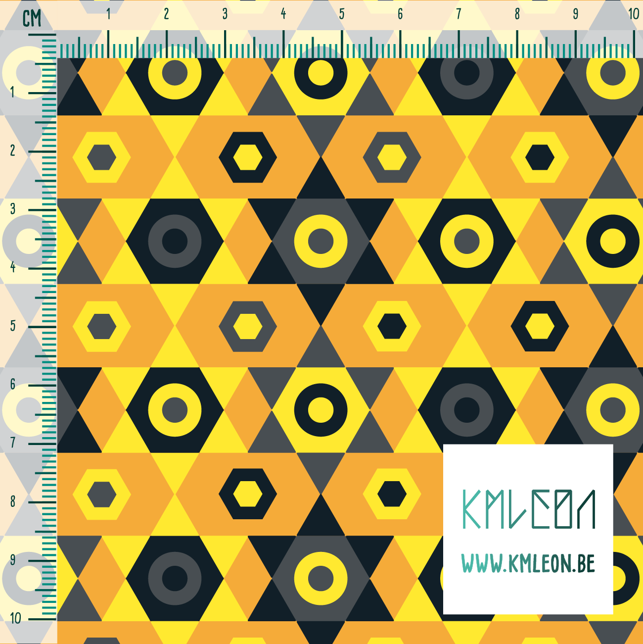 Gele, grijze, zwarte en donker blauwgroene sterren stof