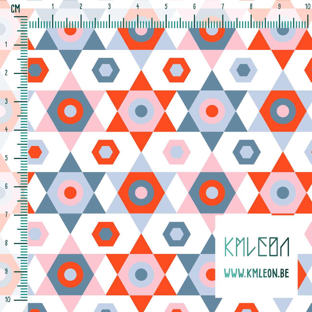 Oranje, blauwe en roze sterren stof