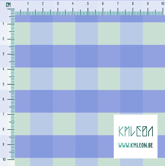 Blauwpaarse en muntgroene ruitjes stof