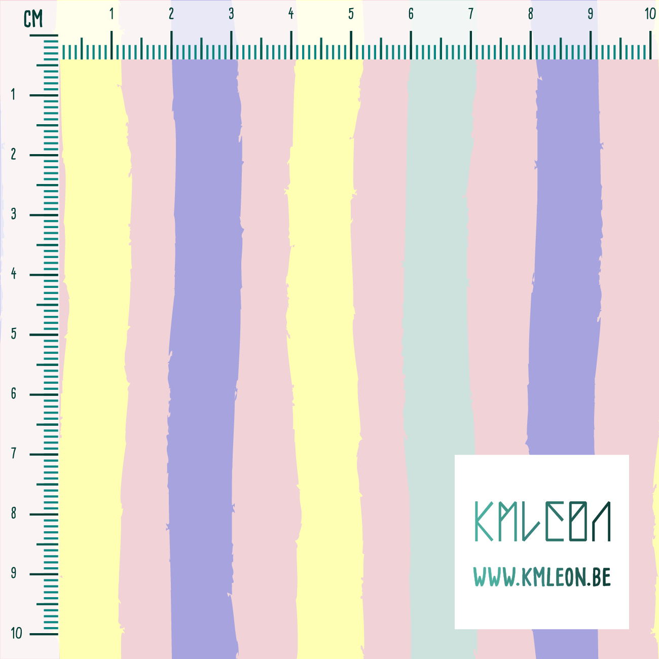 Gele, groene en paarse strepen stof
