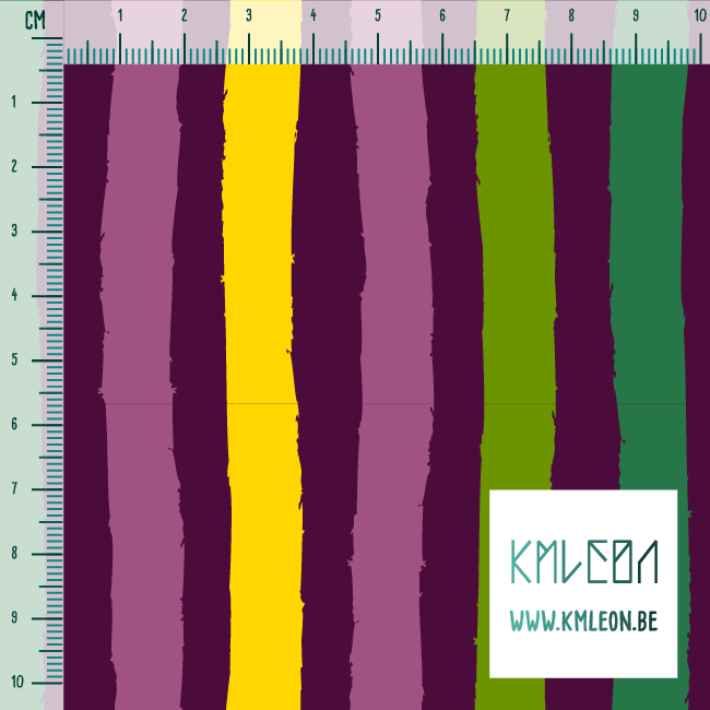 Roze, groene en gele strepen stof