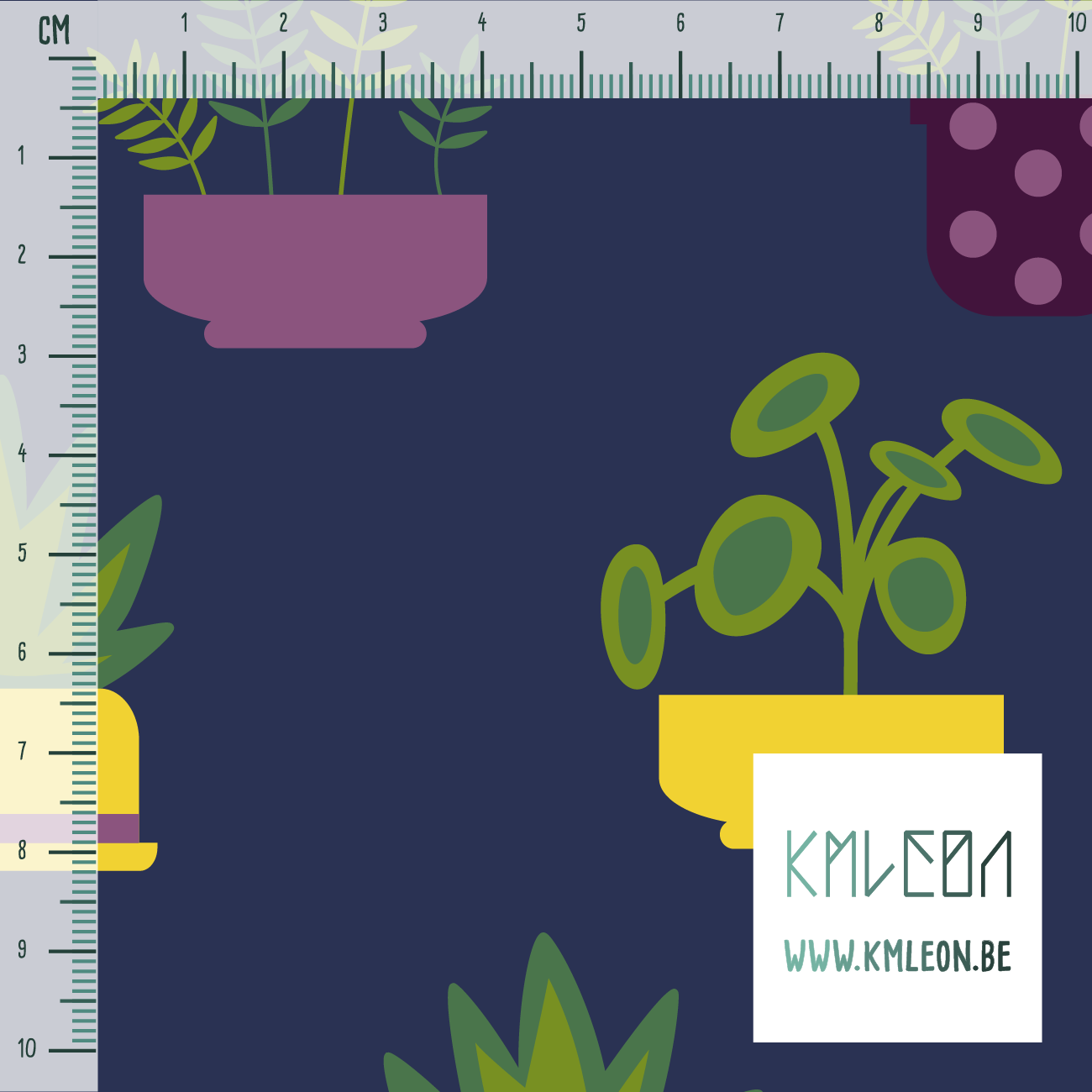 Planten in potten stof