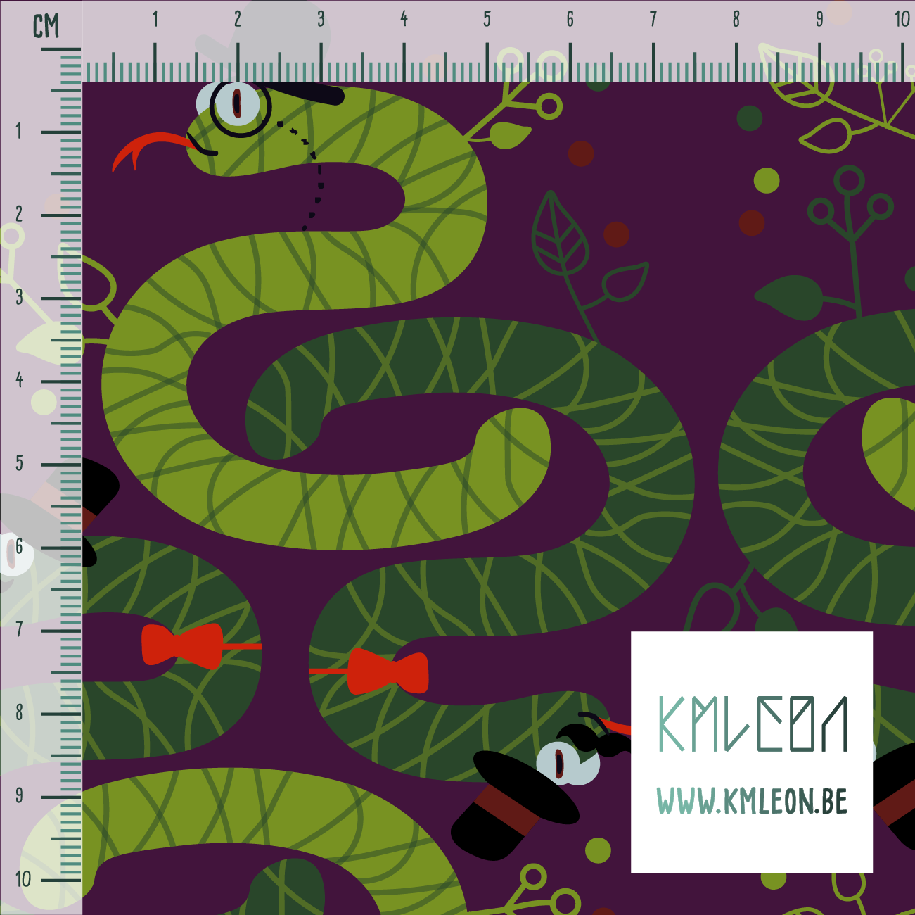 Slangen met hoeden stof