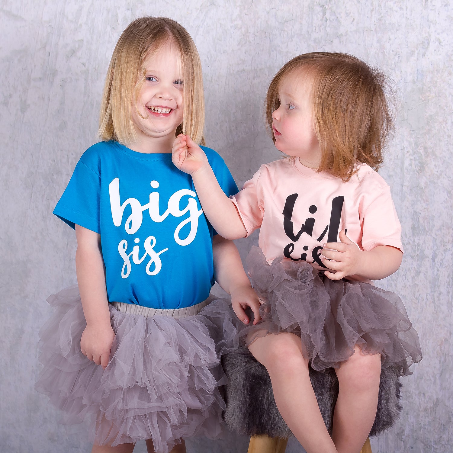 'Big sis' kind shirt met korte mouwen