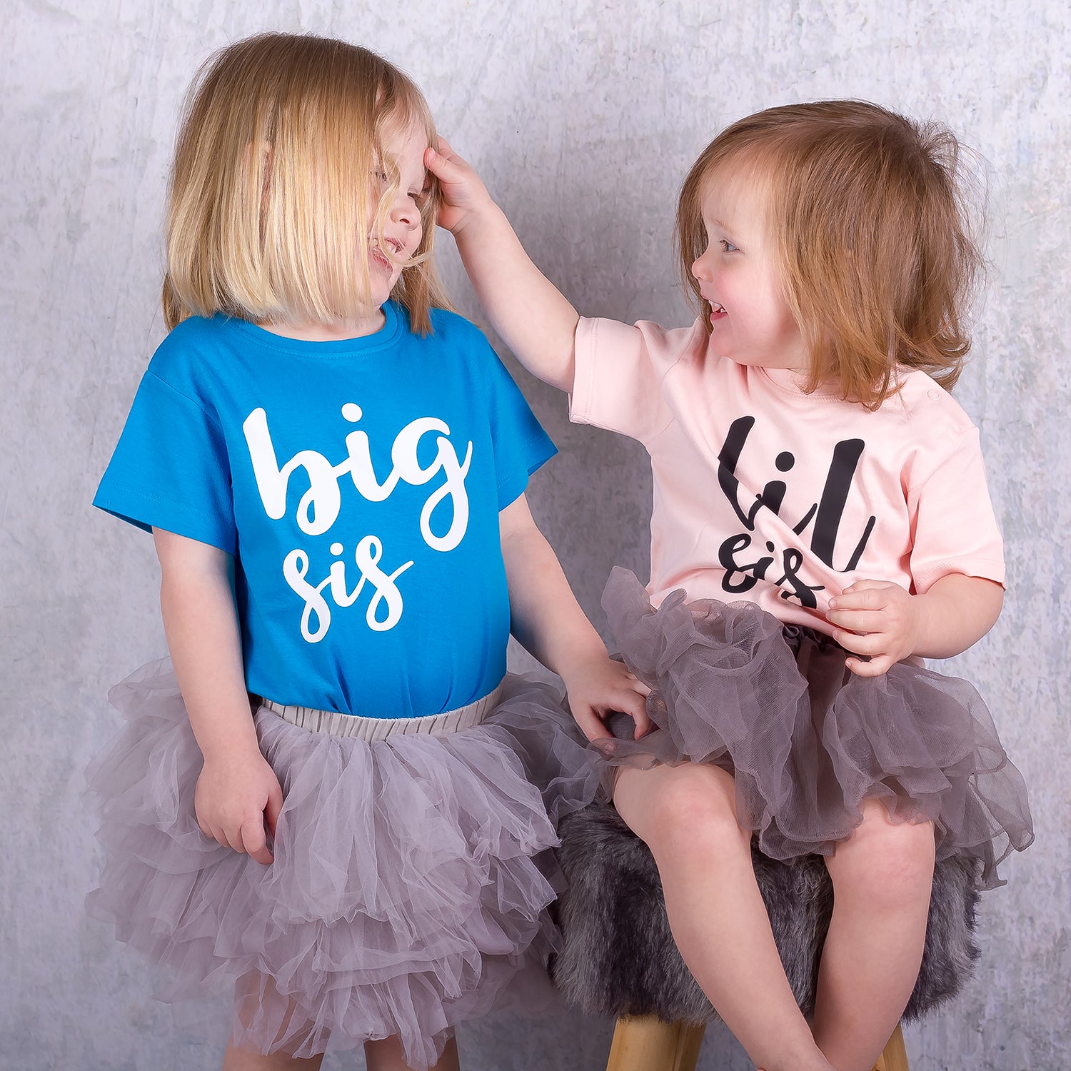 'Big sis' kind shirt met korte mouwen