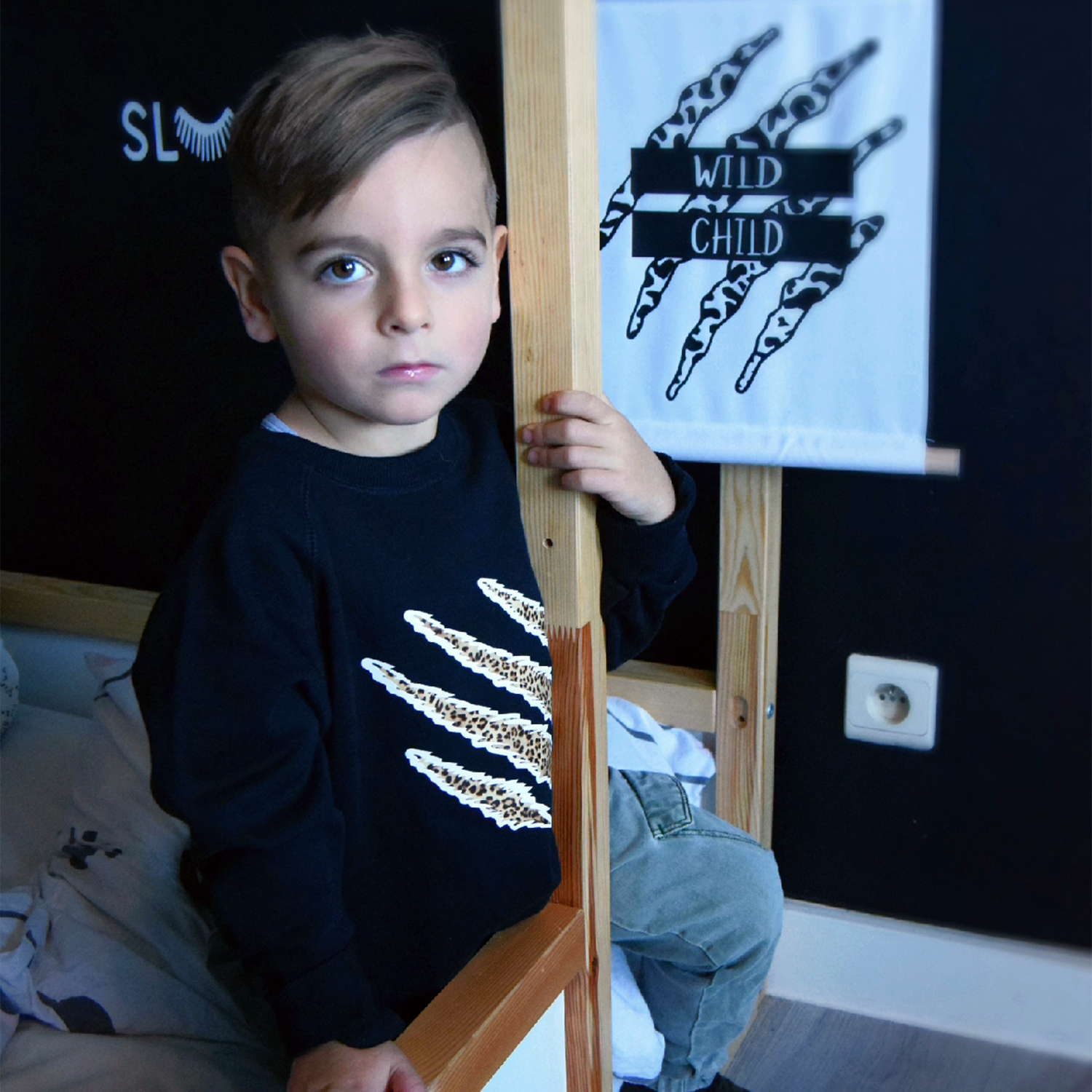 Luipaard klauwen kind trui