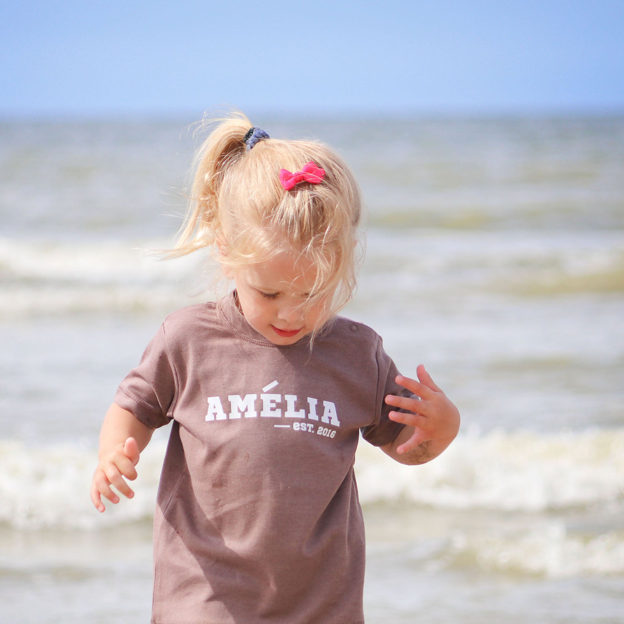 '-est' baby shirt met korte mouwen