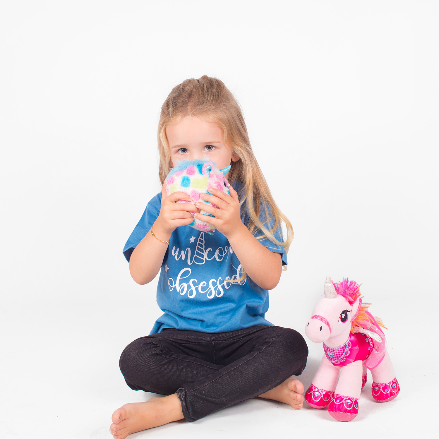 'Unicorn obsessed' kind shirt met korte mouwen