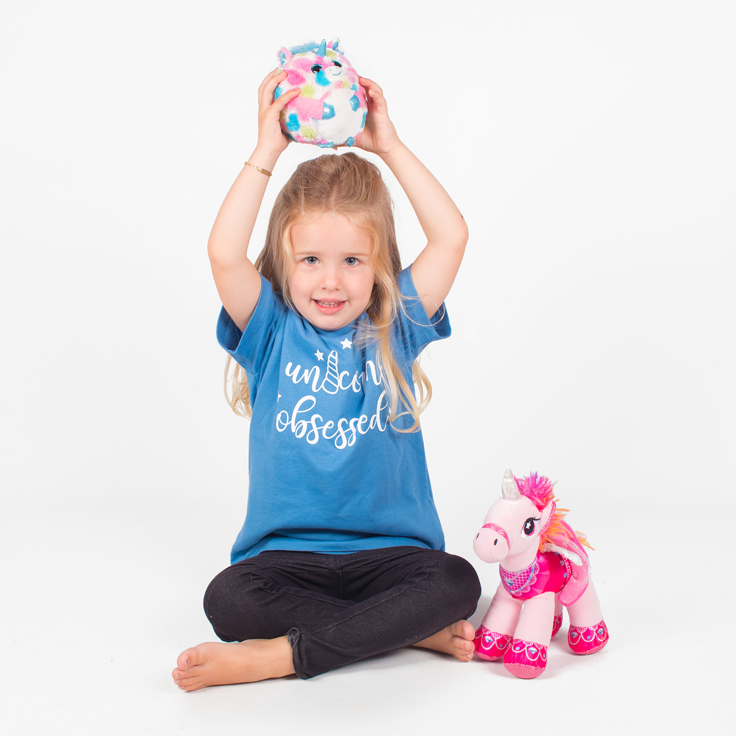 'Unicorn obsessed' kind shirt met korte mouwen