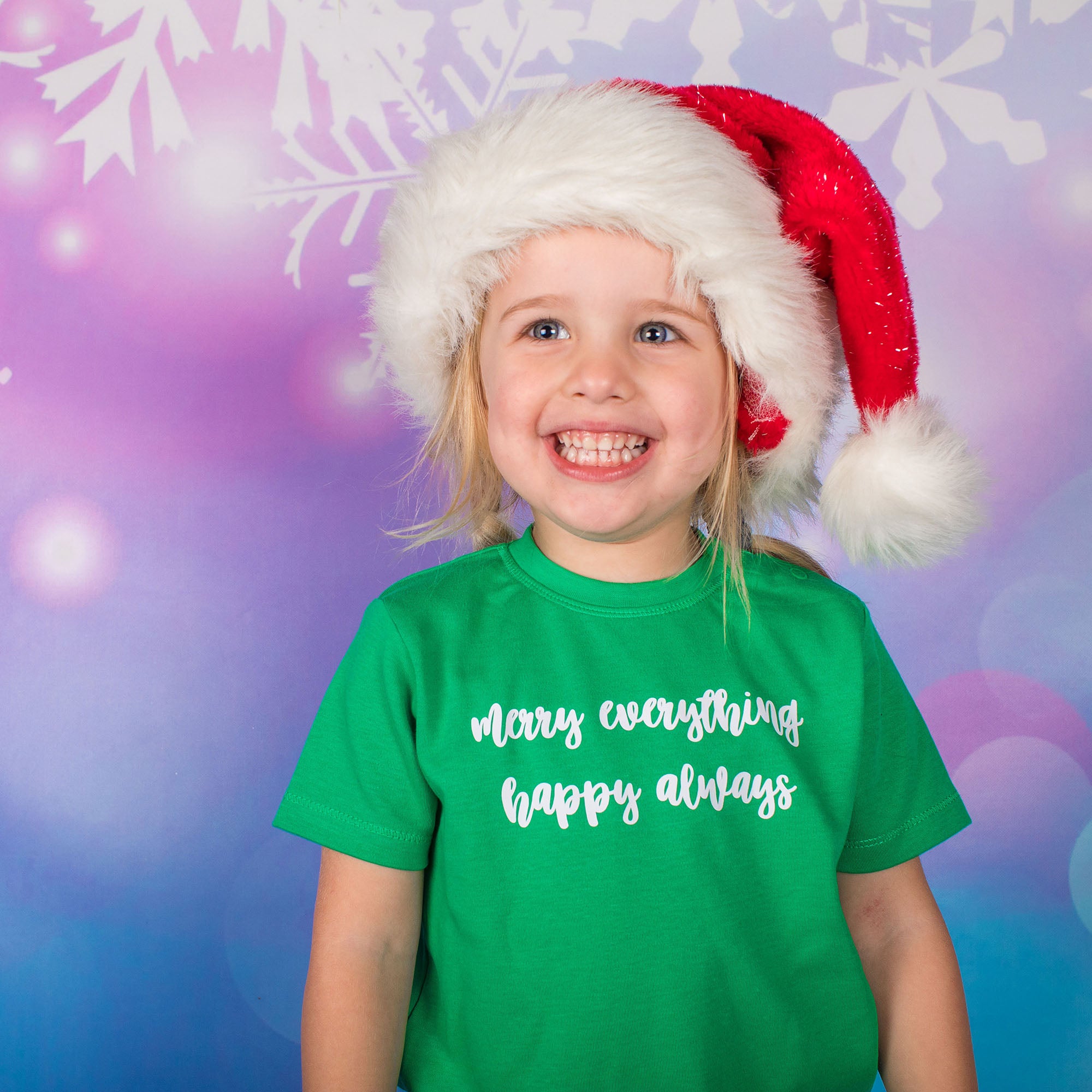 'Merry everything, Happy always' baby shirt met korte mouwen