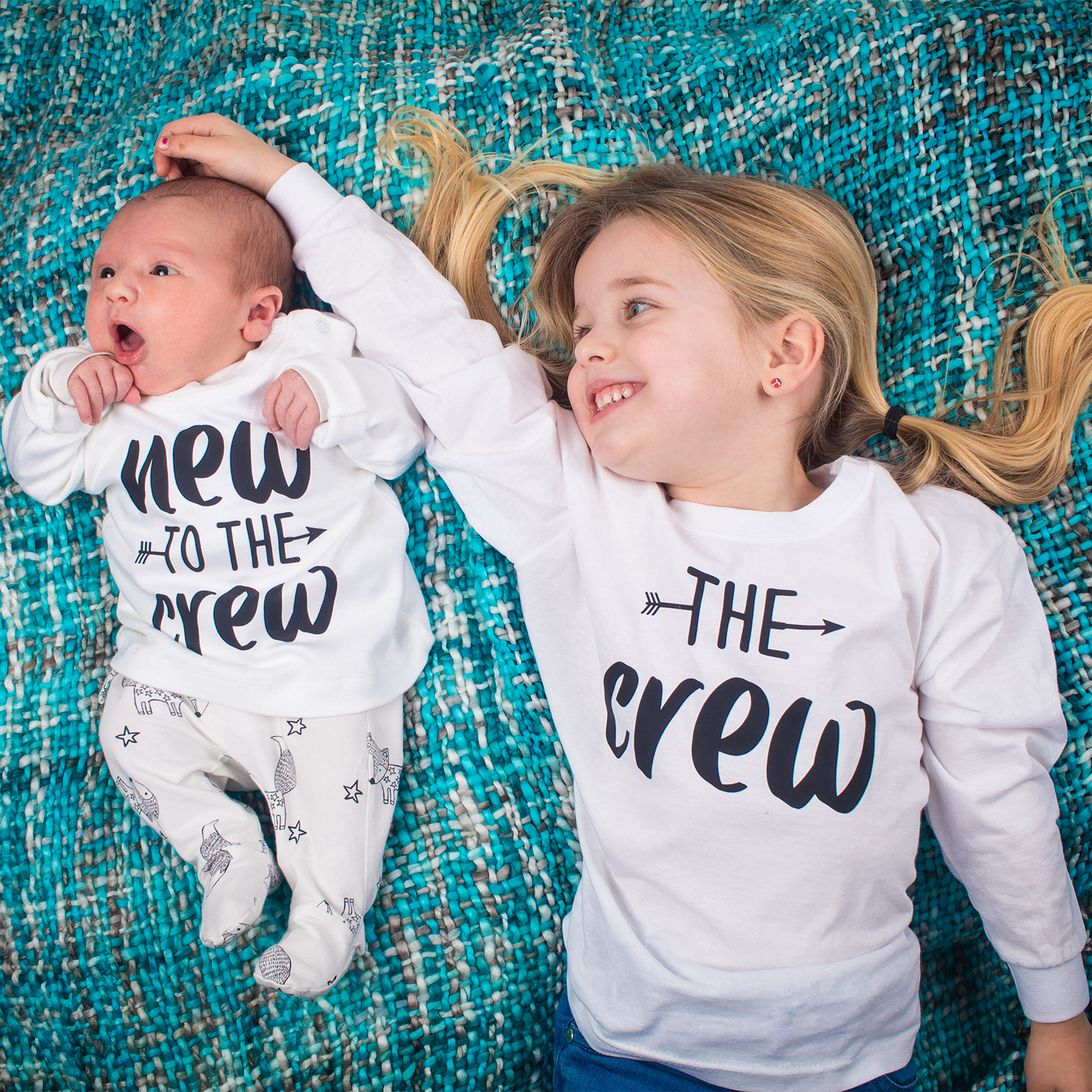 'The crew' kind shirt met lange mouwen