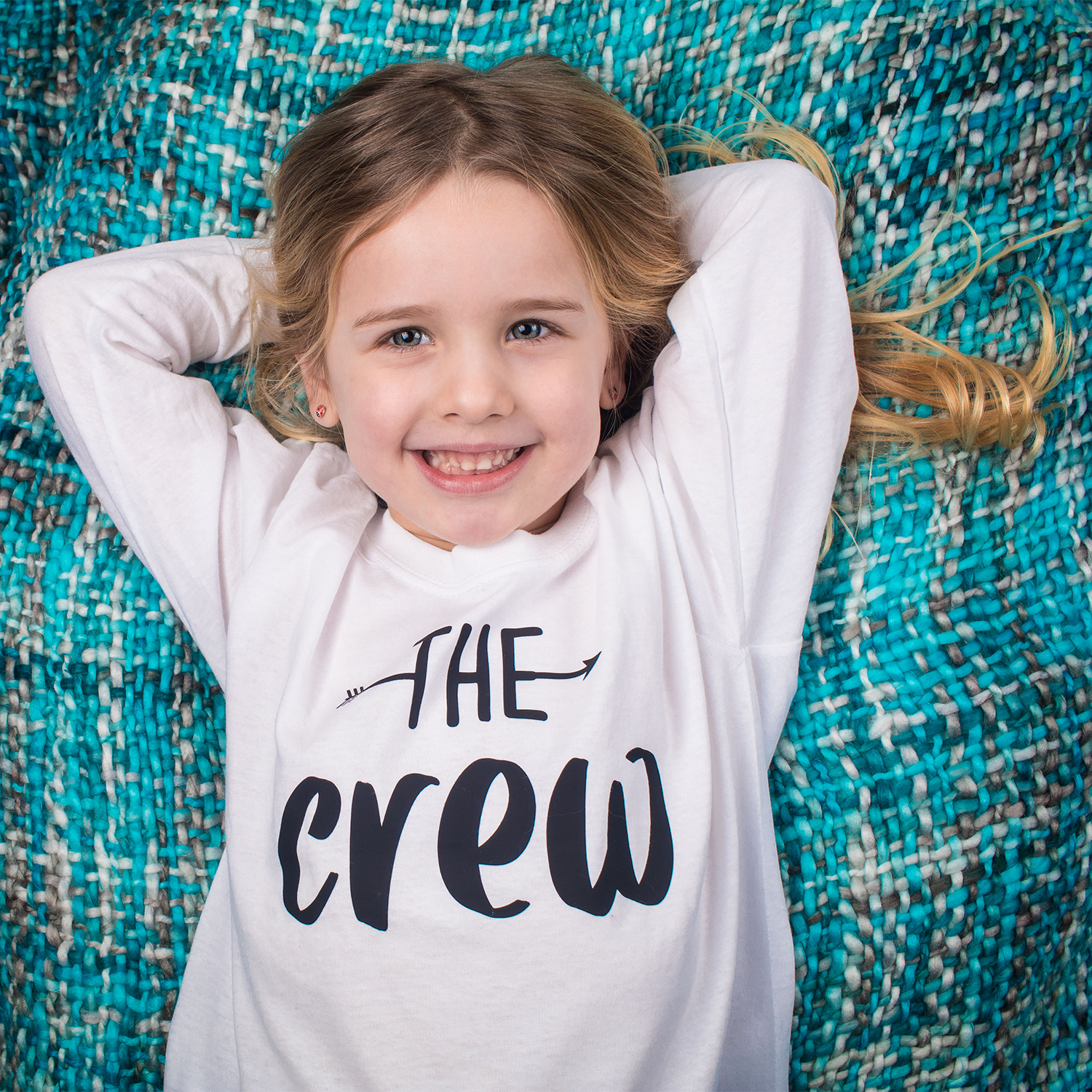 'The crew' kind shirt met lange mouwen
