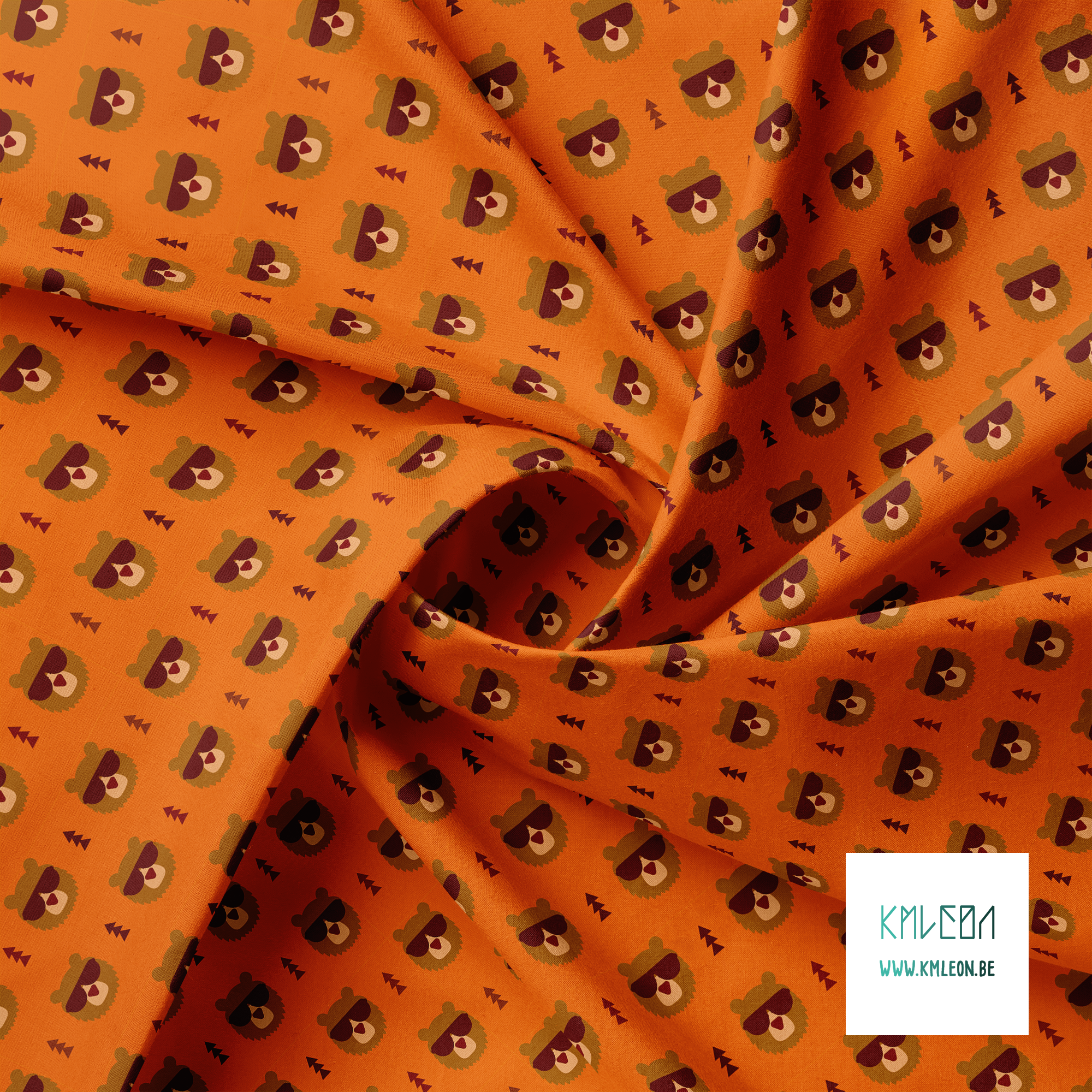 Beren met zonnebrillen stof