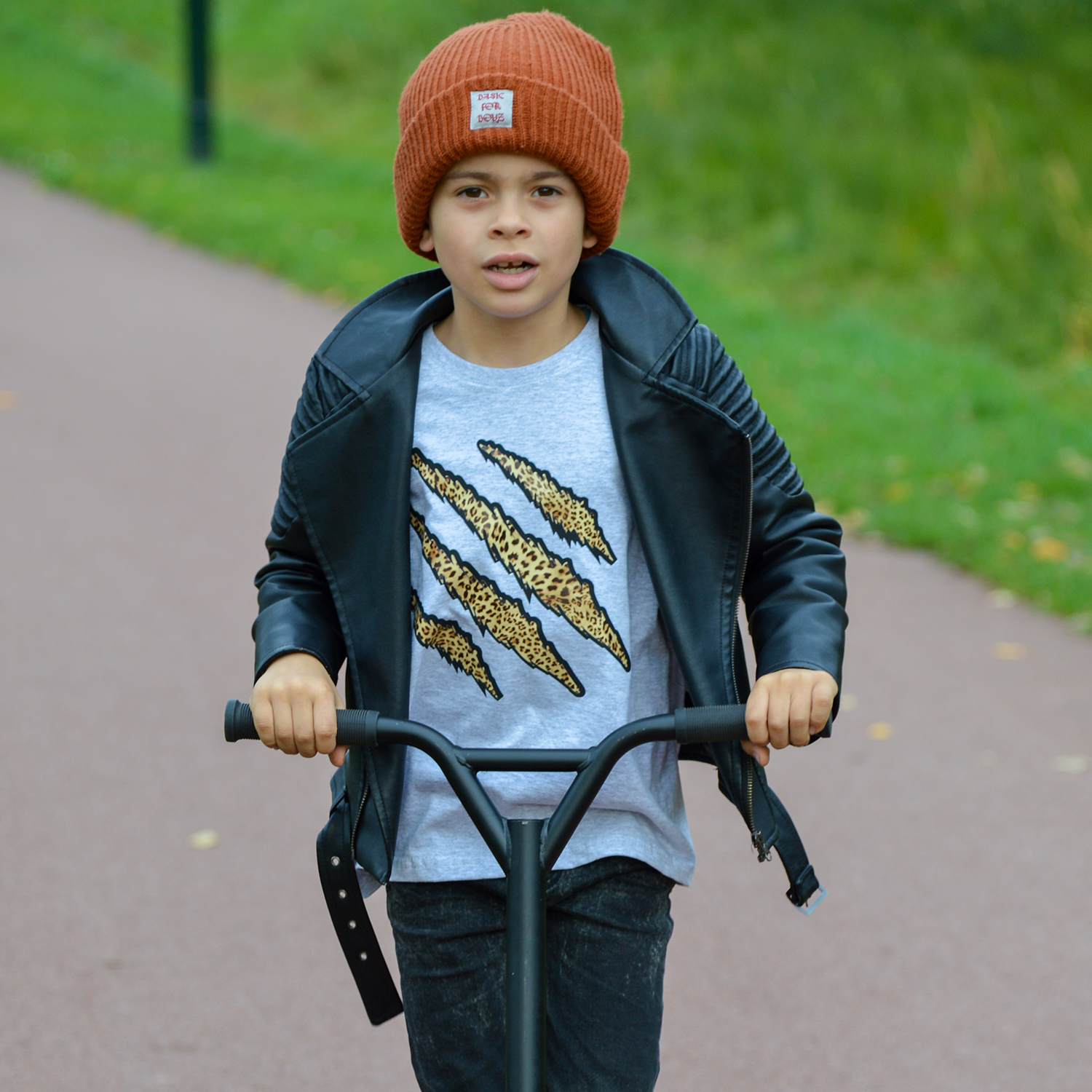 Luipaard klauwen kind shirt met lange mouwen