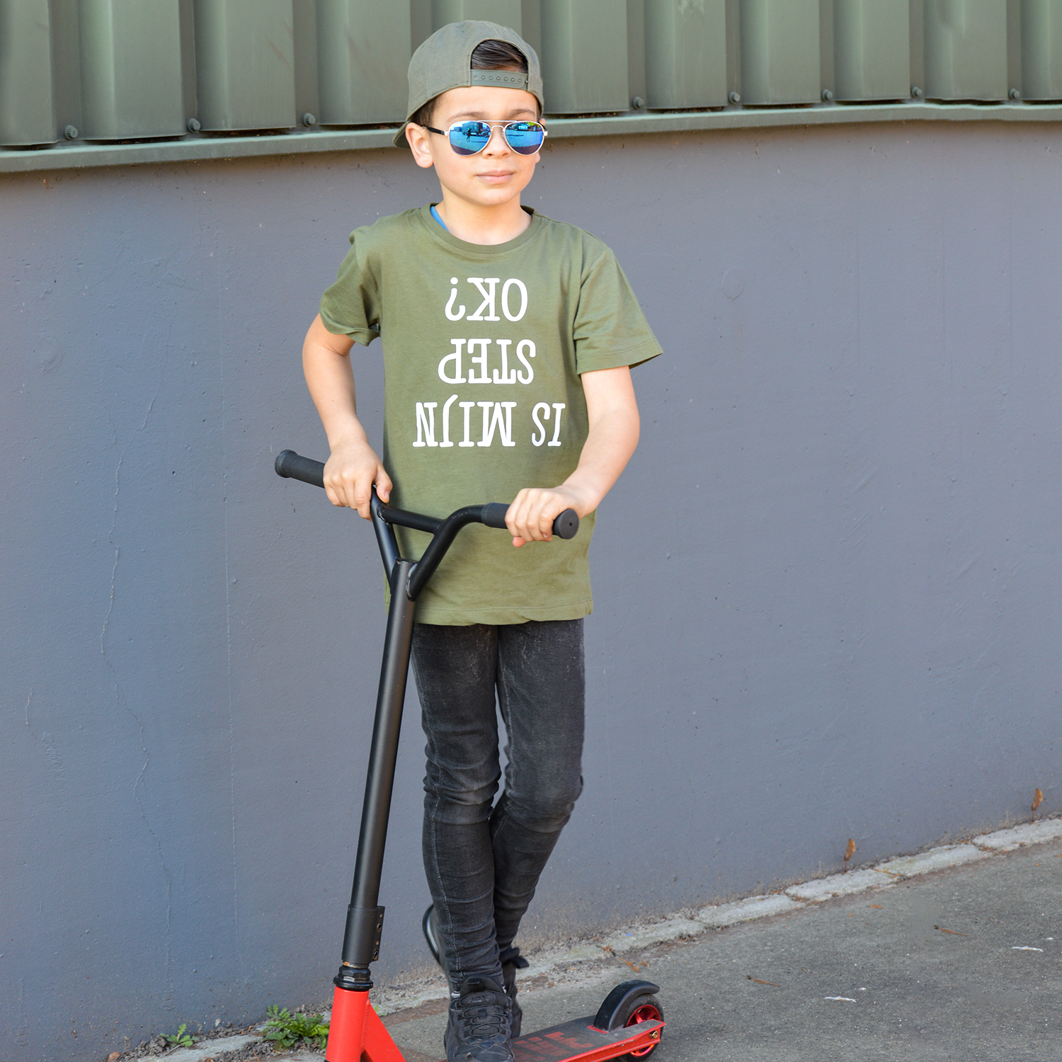 Is mijn step ok?' kind shirt met korte mouwen