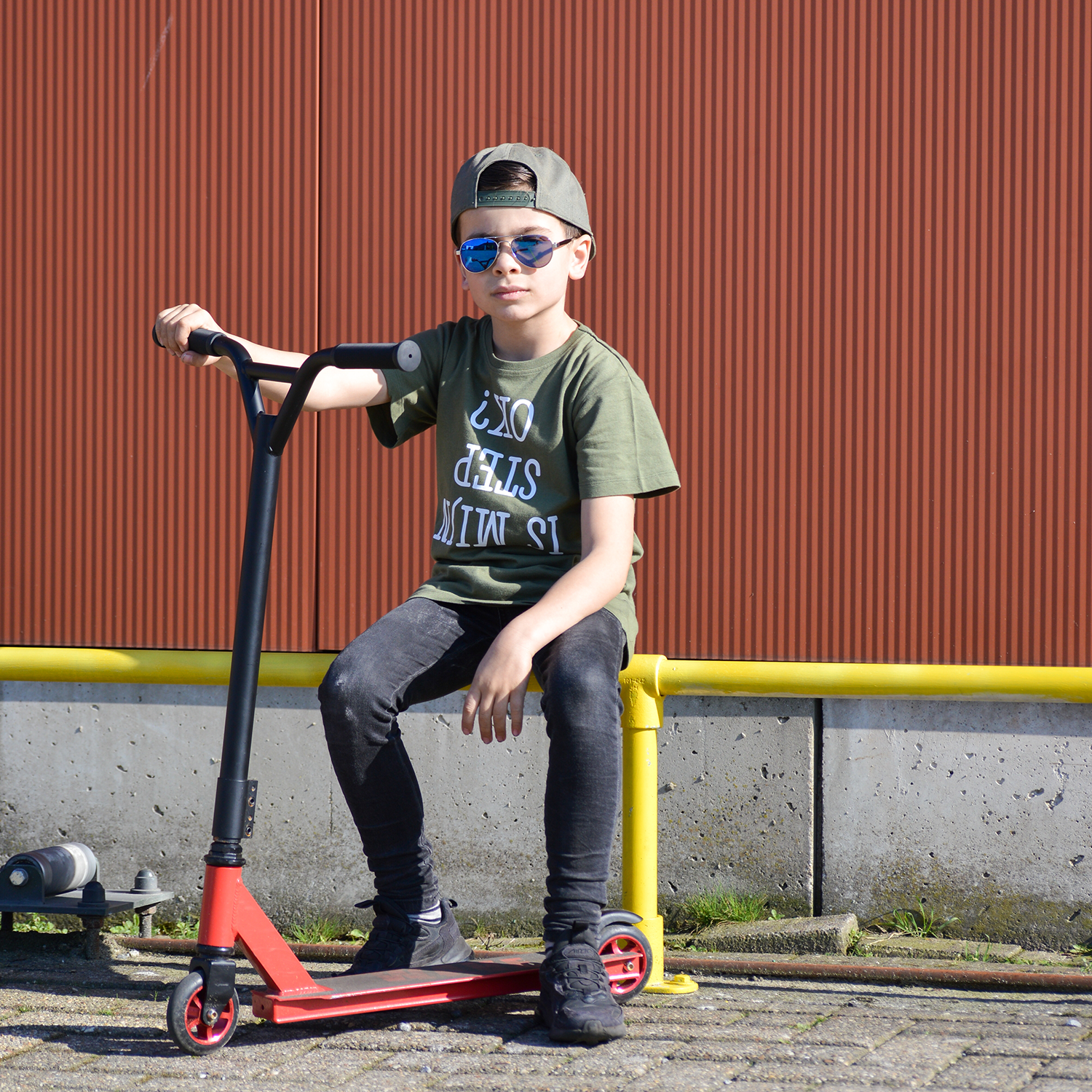 Is mijn step ok?' kind shirt met korte mouwen