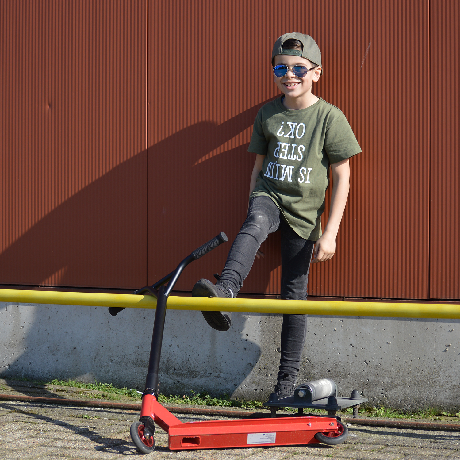 Is mijn step ok?' kind shirt met korte mouwen