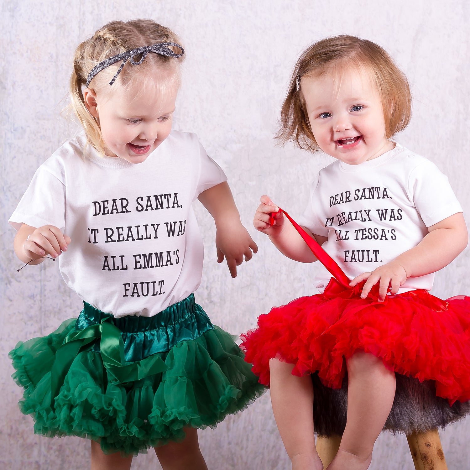'Santa, it really was....' baby shirt met korte mouwen