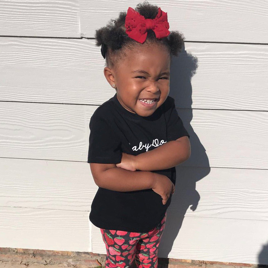 'Baby doll' baby shirt met korte mouwen