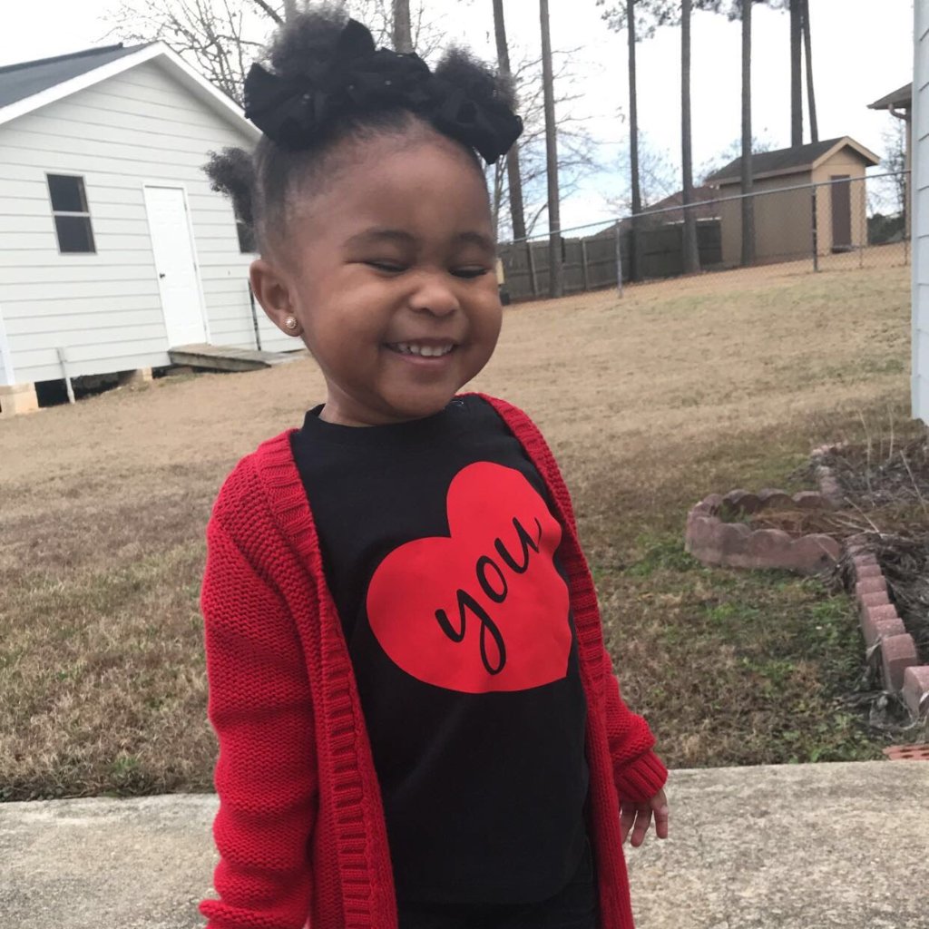 'You' hart baby shirt met korte mouwen