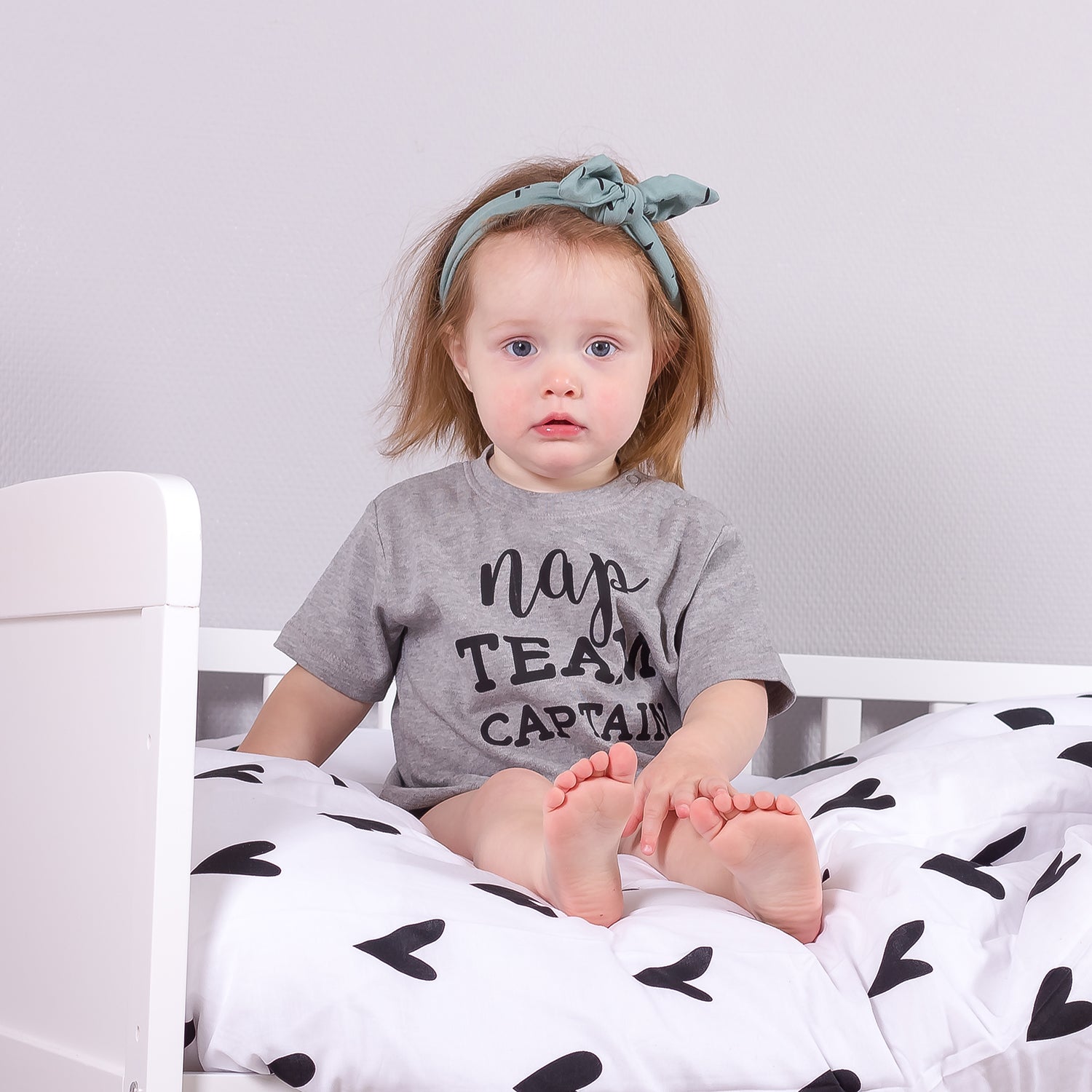 'Nap team captain' baby shirt met korte mouwen