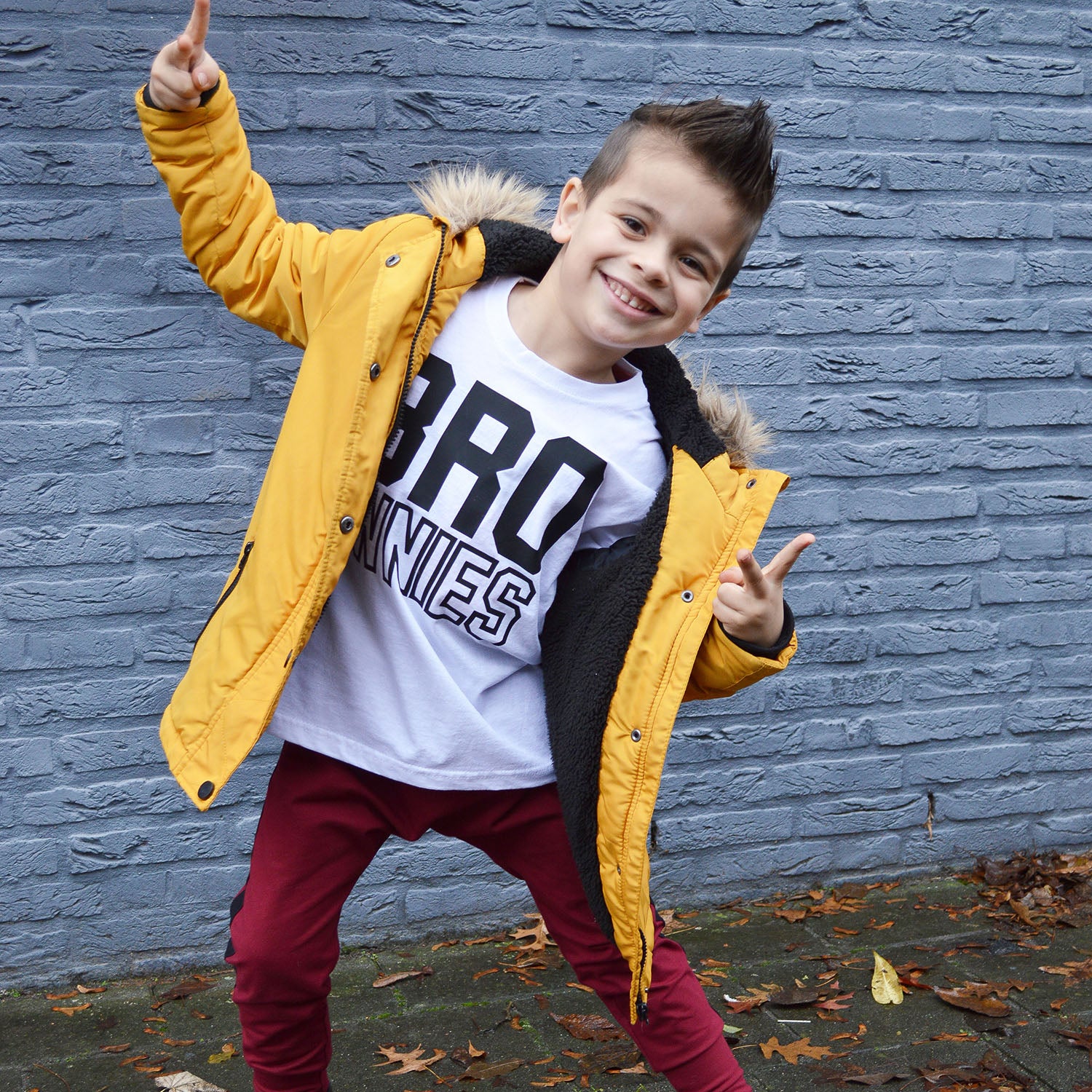 'Bro-wnies' kind shirt met lange mouwen