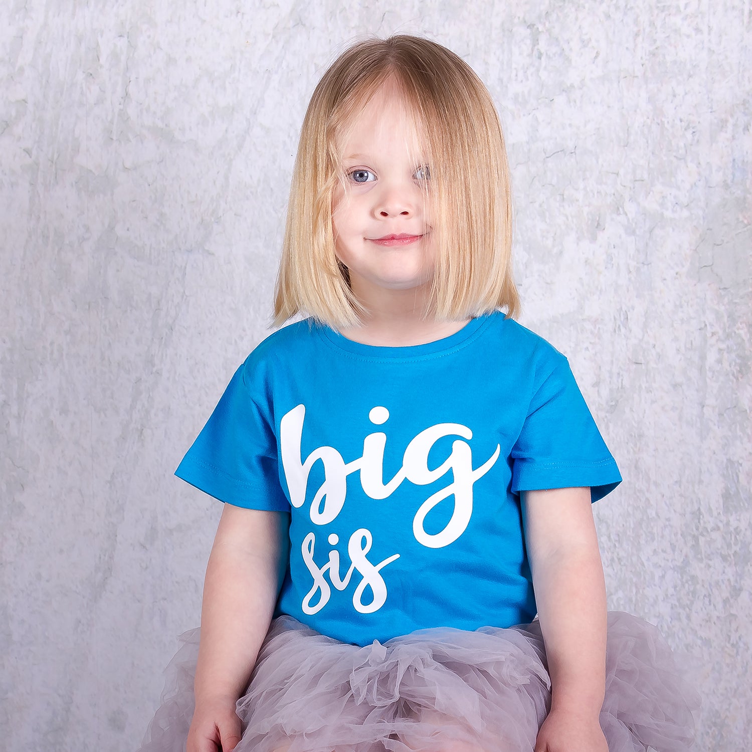 'Big sis' kind shirt met korte mouwen