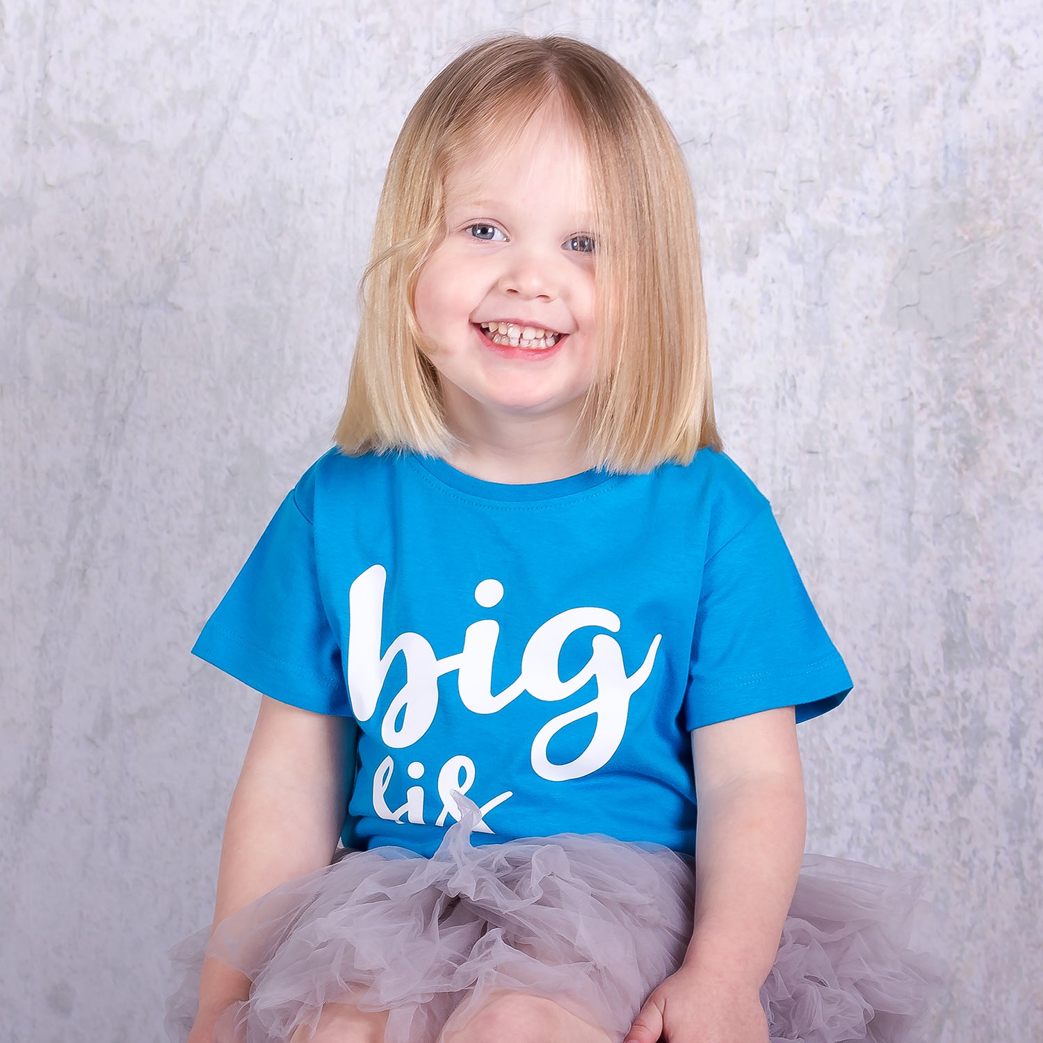 'Big sis' kind shirt met korte mouwen