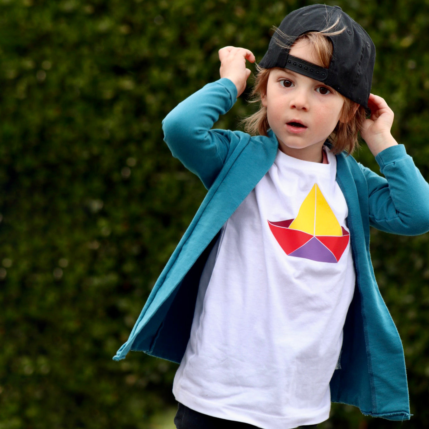 Boot kind shirt met korte mouwen