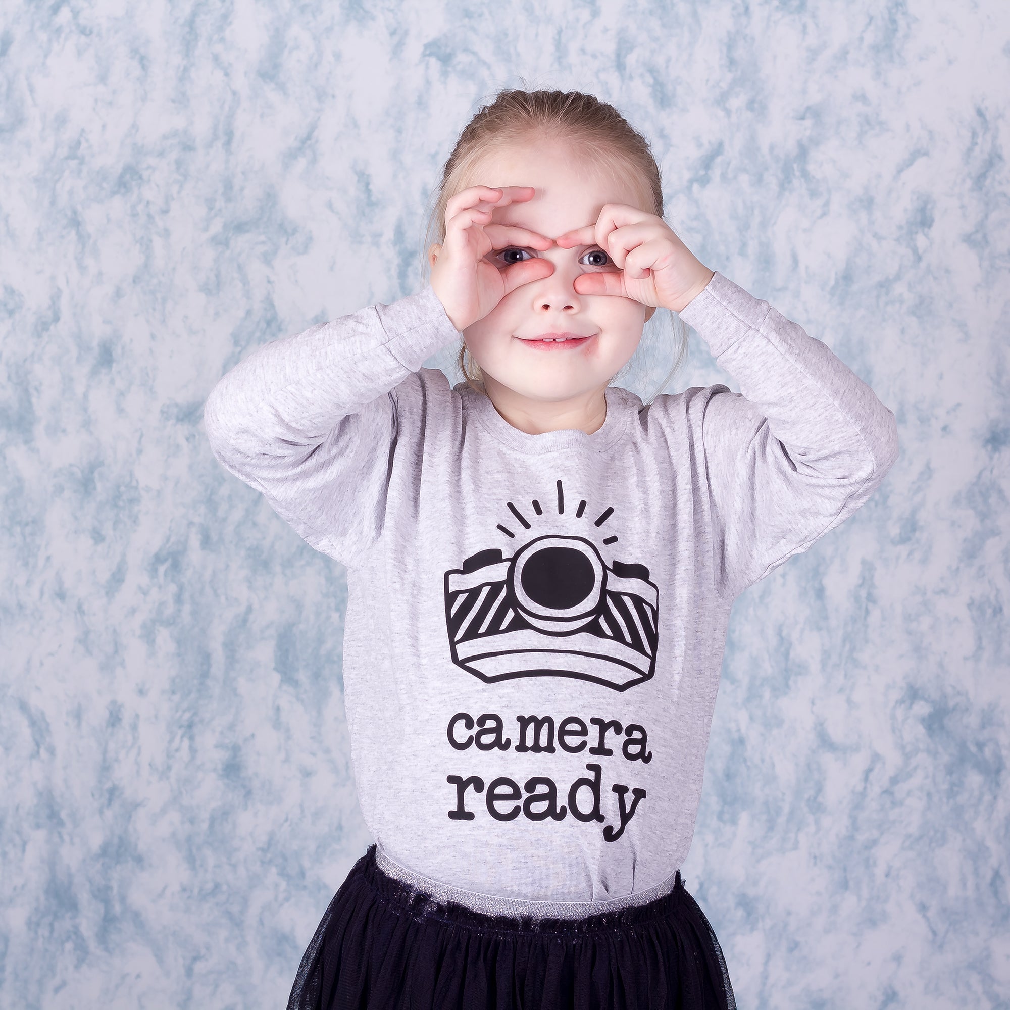 'Camera ready' kind shirt met lange mouwen