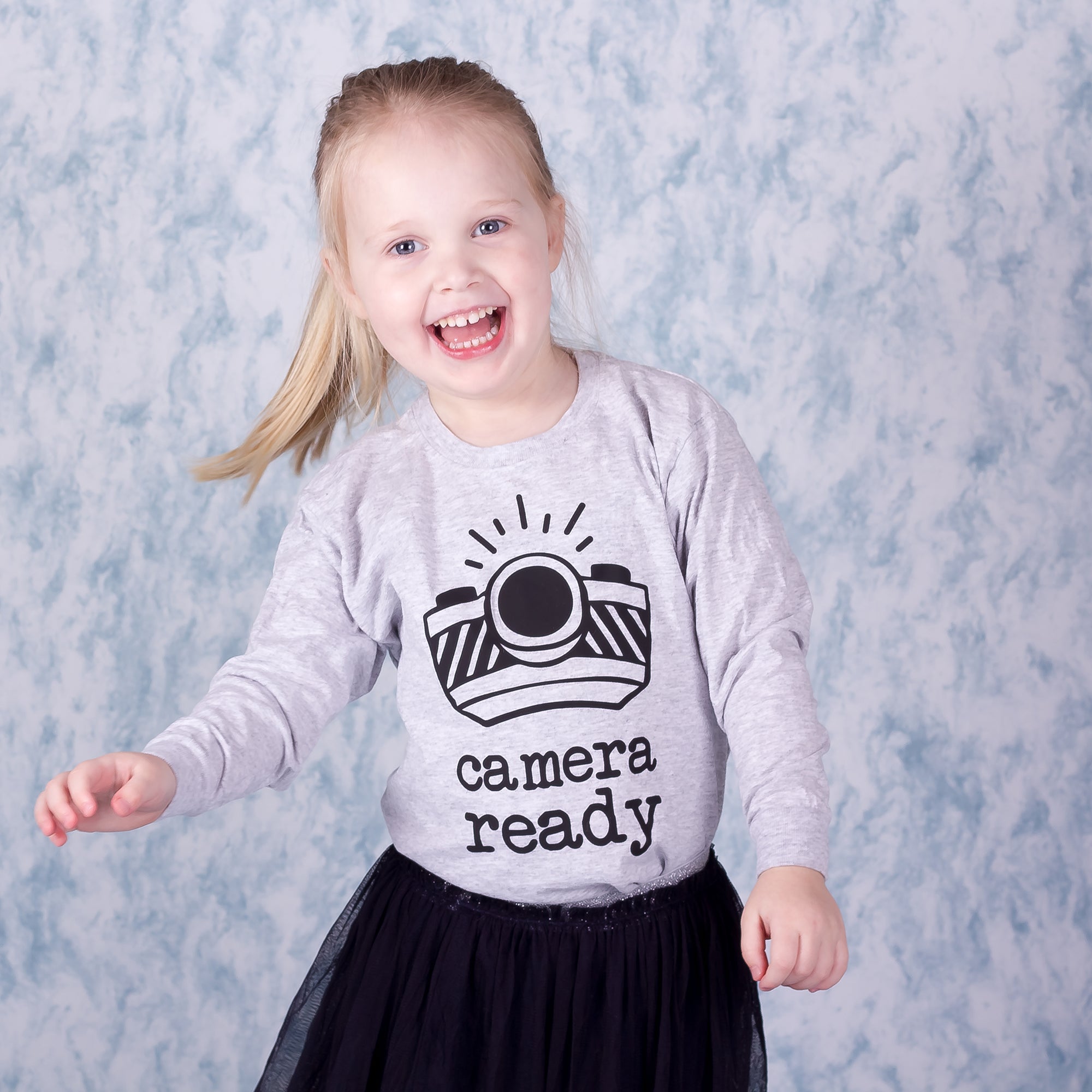 'Camera ready' kind shirt met lange mouwen